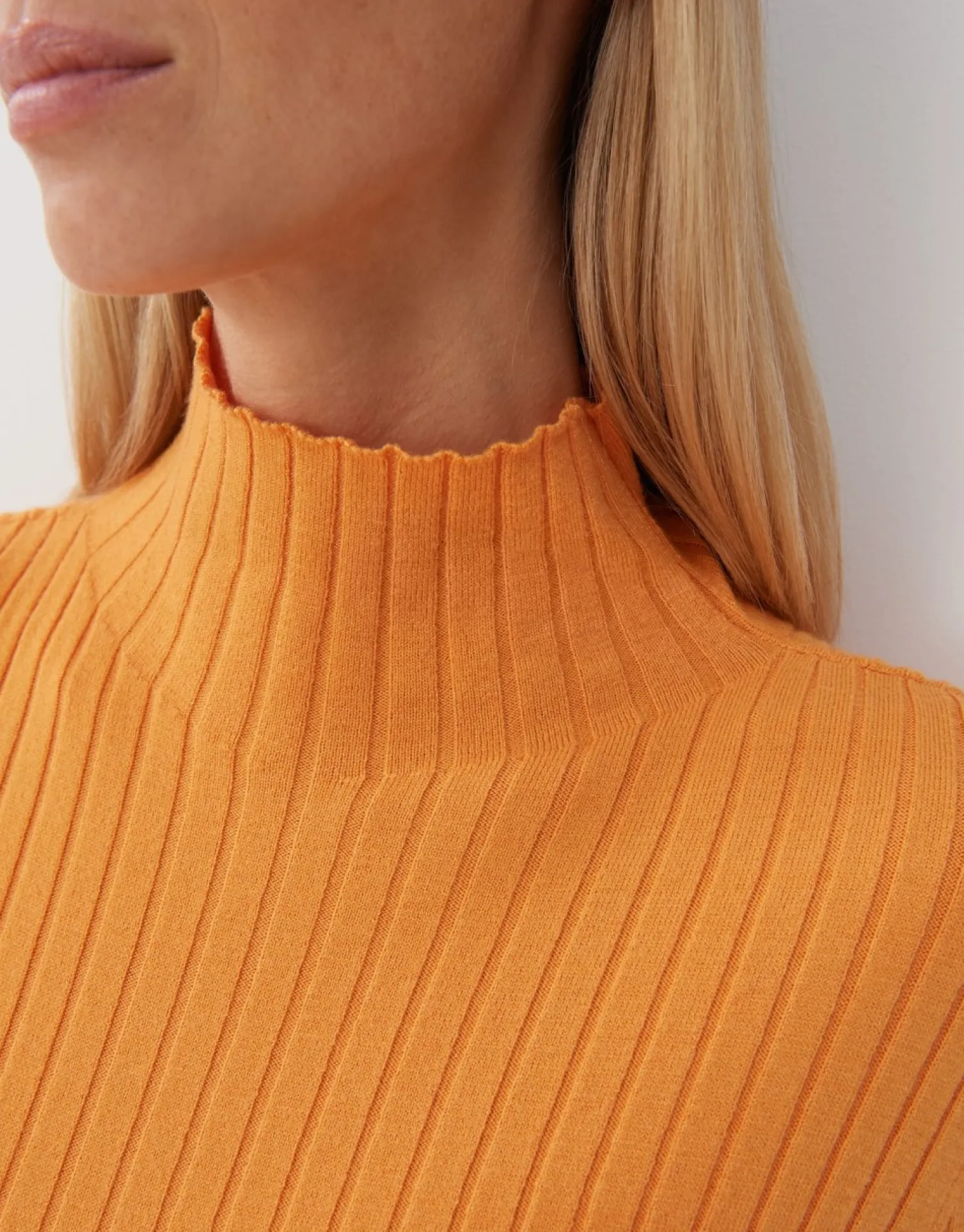 someday Fashion Gebreide Items>Fijngebreide Trui Tippi Crush Orange