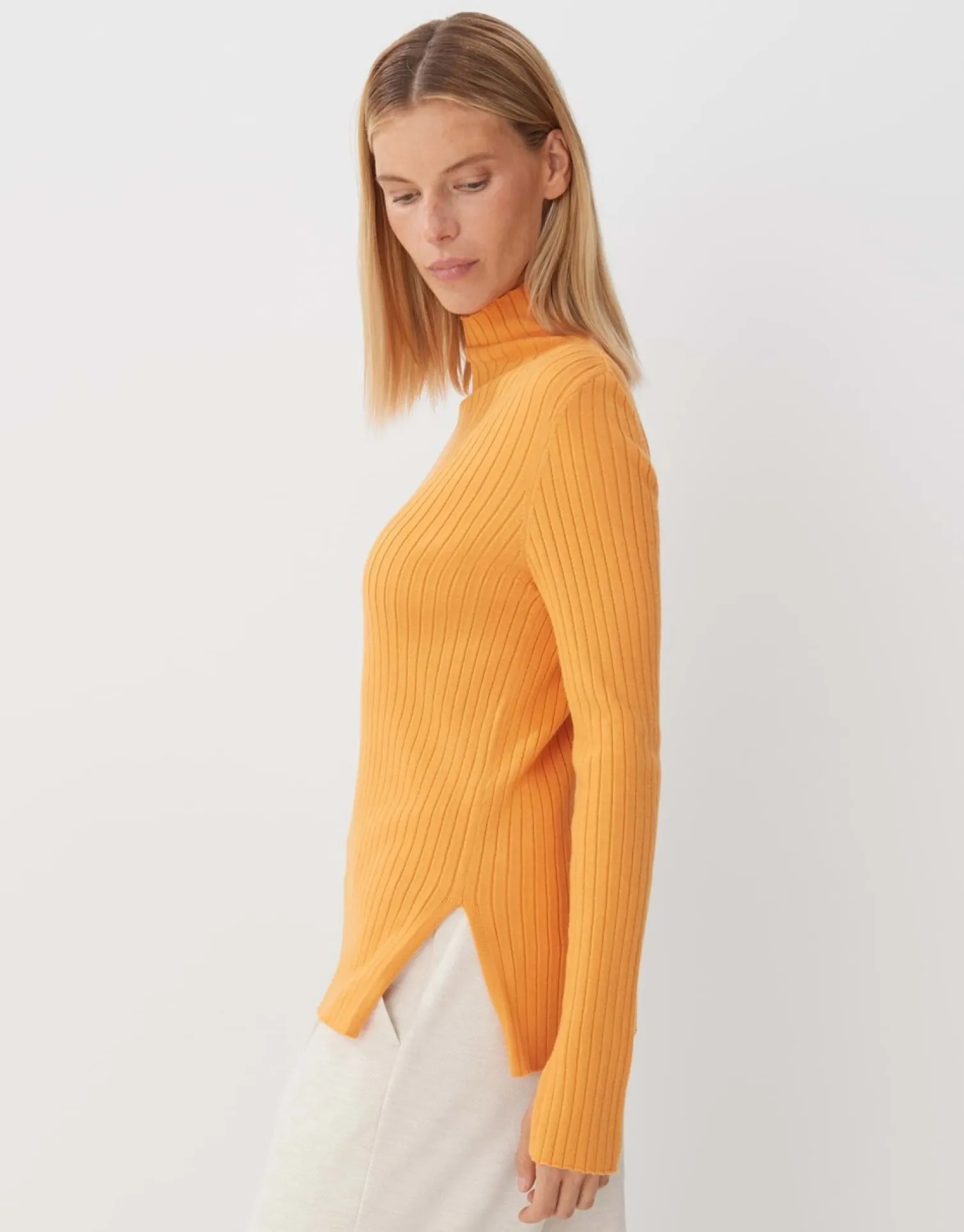 someday Fashion Gebreide Items>Fijngebreide Trui Tippi Crush Orange