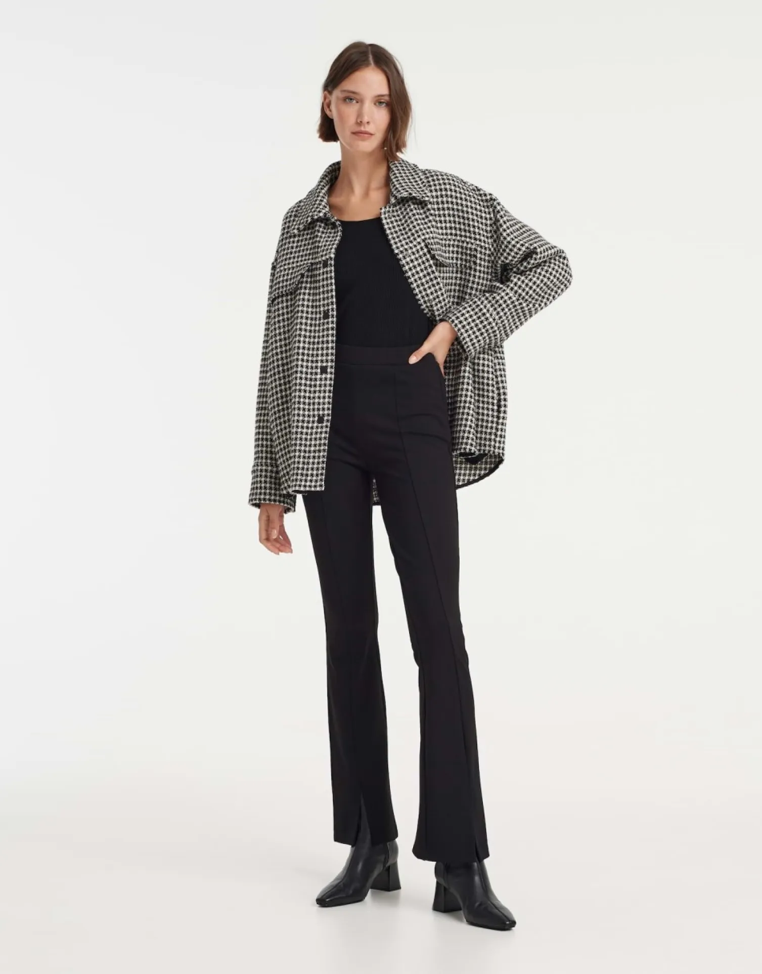 someday Fashion Broeken>Flared Pants Enyta Black