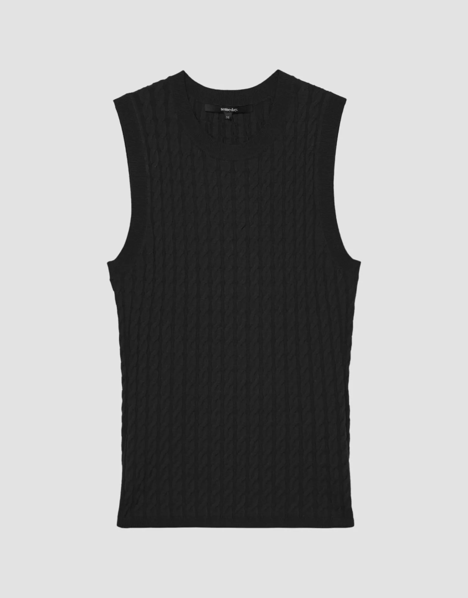 someday Fashion Gebreide Items>Gebreid Top Tanelle Black