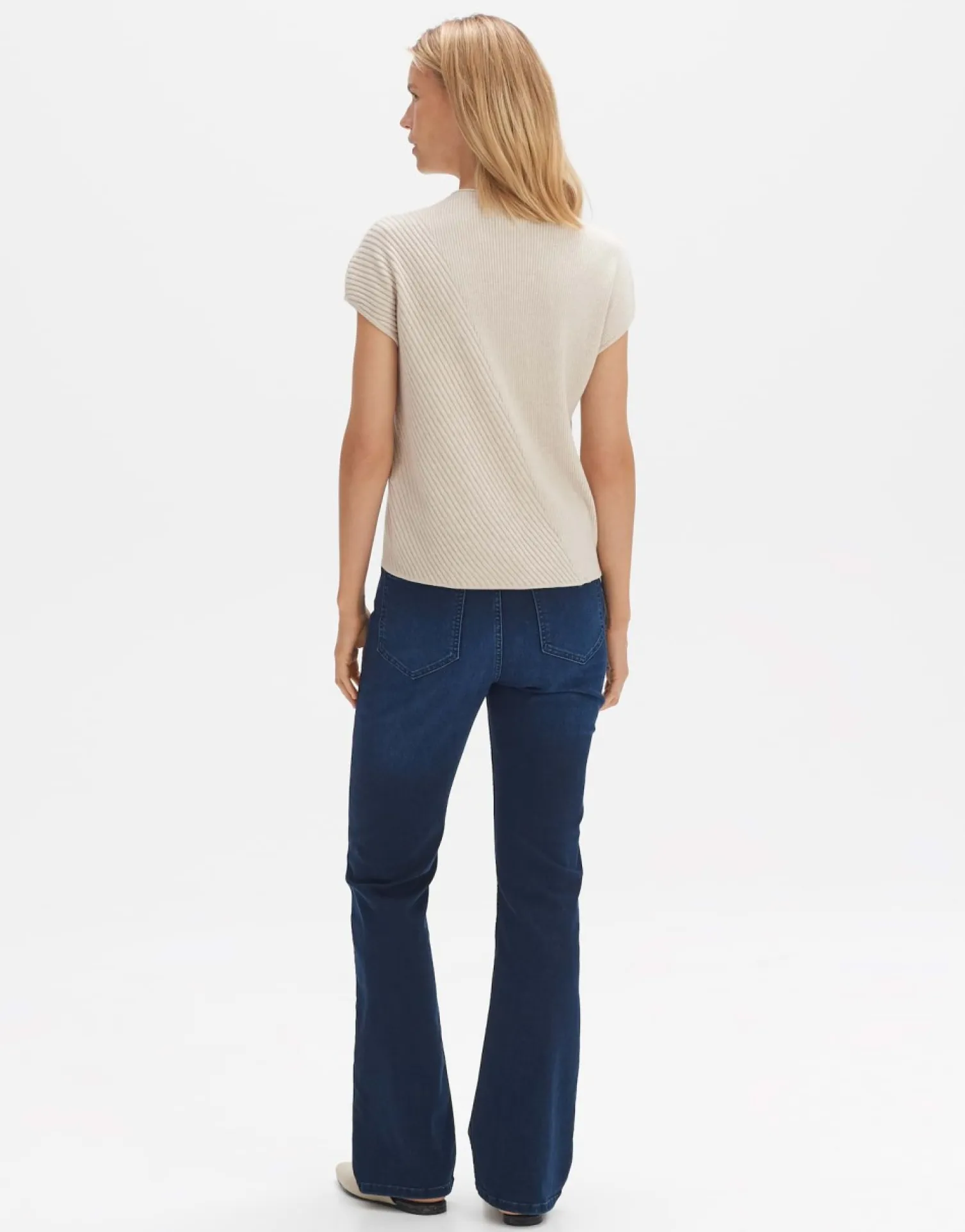 someday Fashion Gebreide Items>Gebreid T-Shirt Palimi Natural Glaze