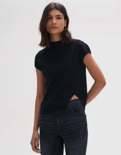 someday Fashion Gebreide Items>Gebreid T-Shirt Palimi Black