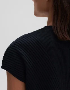someday Fashion Gebreide Items>Gebreid T-Shirt Palimi Black