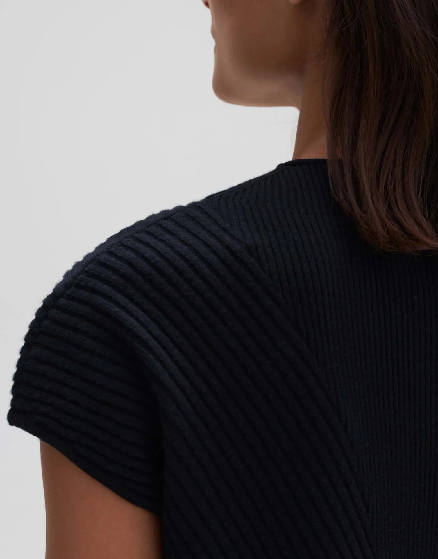 someday Fashion Gebreide Items>Gebreid T-Shirt Palimi Black