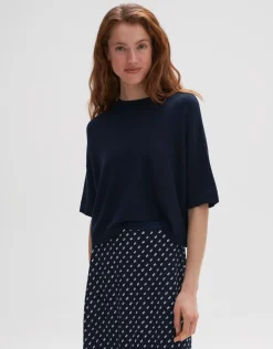 someday Fashion Gebreide Items>Gebreid T-Shirt Pinu Coal Blue