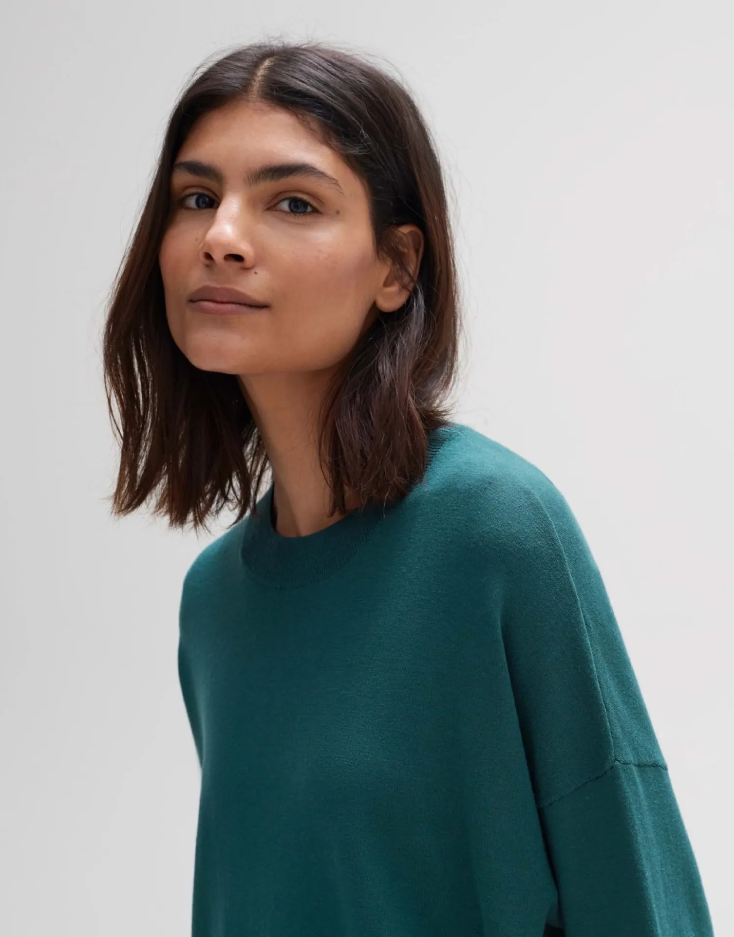 someday Fashion Gebreide Items>Gebreid T-Shirt Pinu Deep Teal
