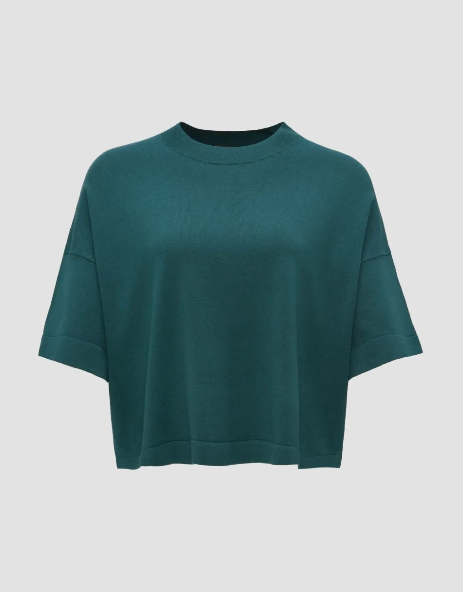 someday Fashion Gebreide Items>Gebreid T-Shirt Pinu Deep Teal