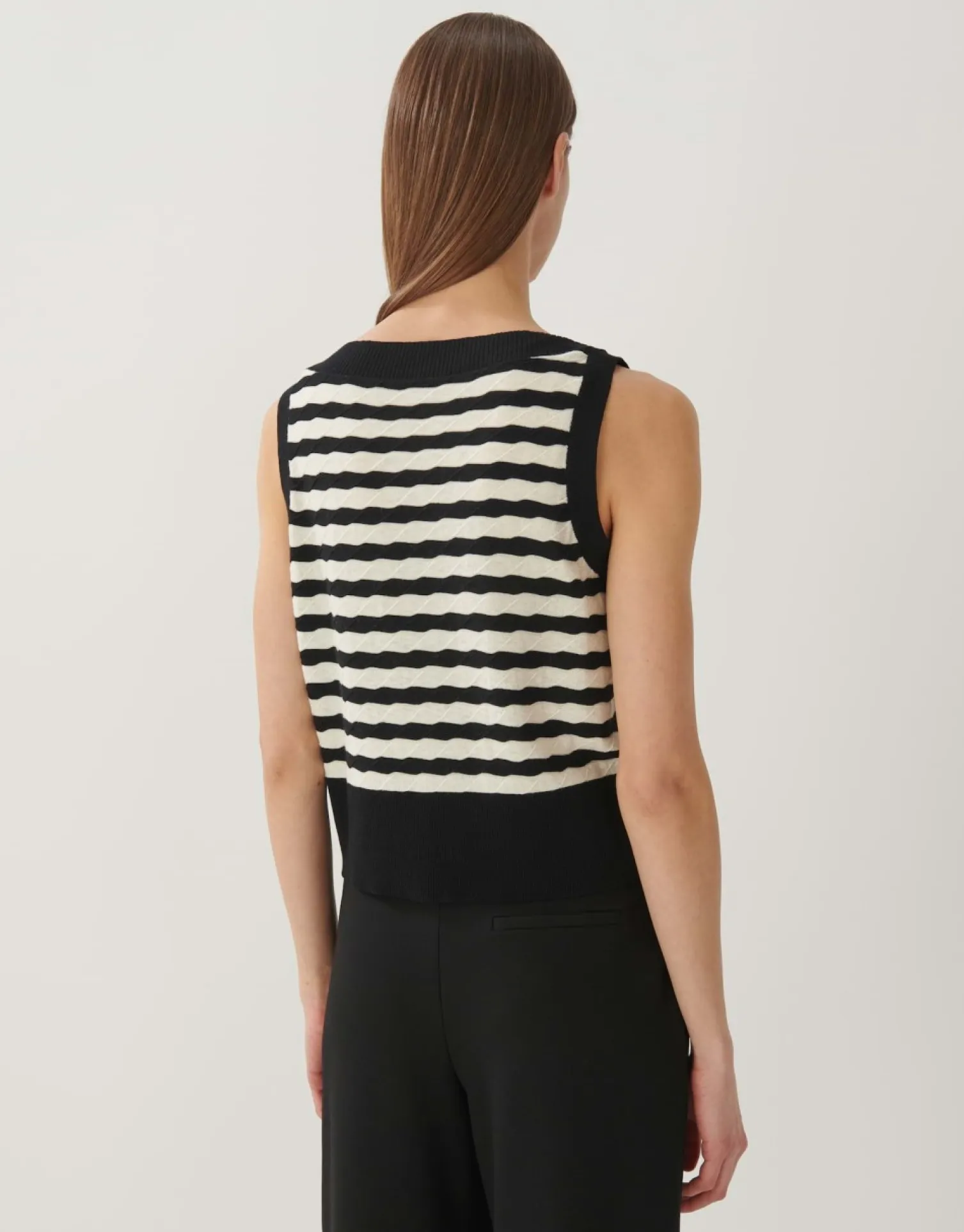 someday Fashion Gebreide Items>Gebreid T-Shirt Taela Black