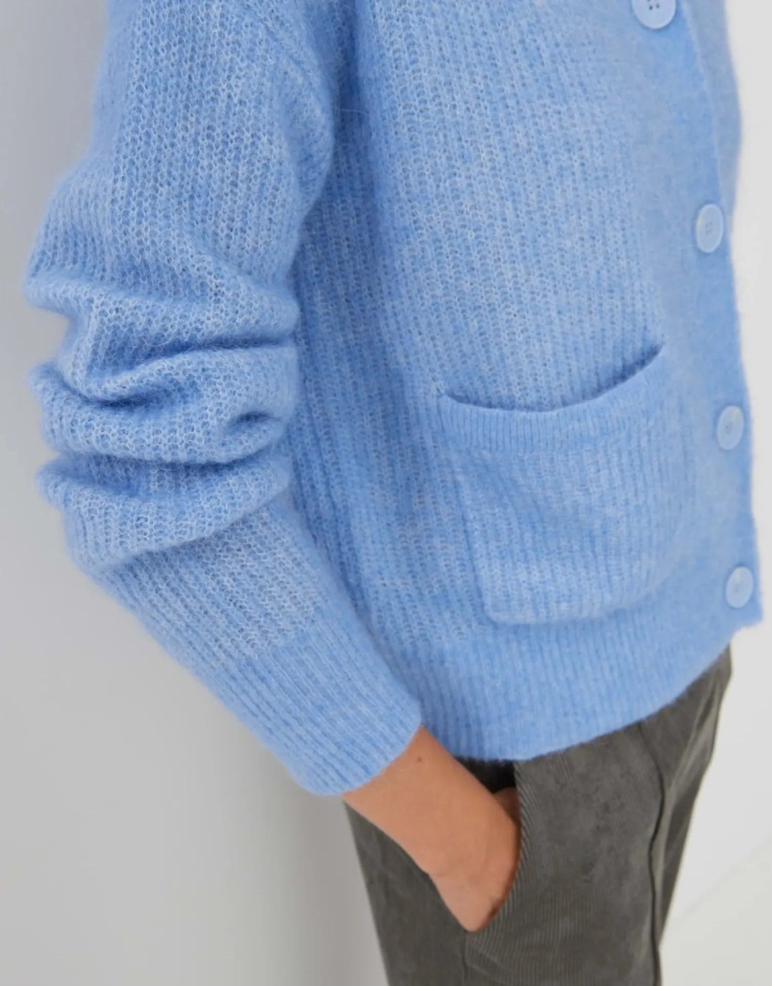 someday Fashion Gebreide Items>Gebreid Vest Tesha Balance Blue