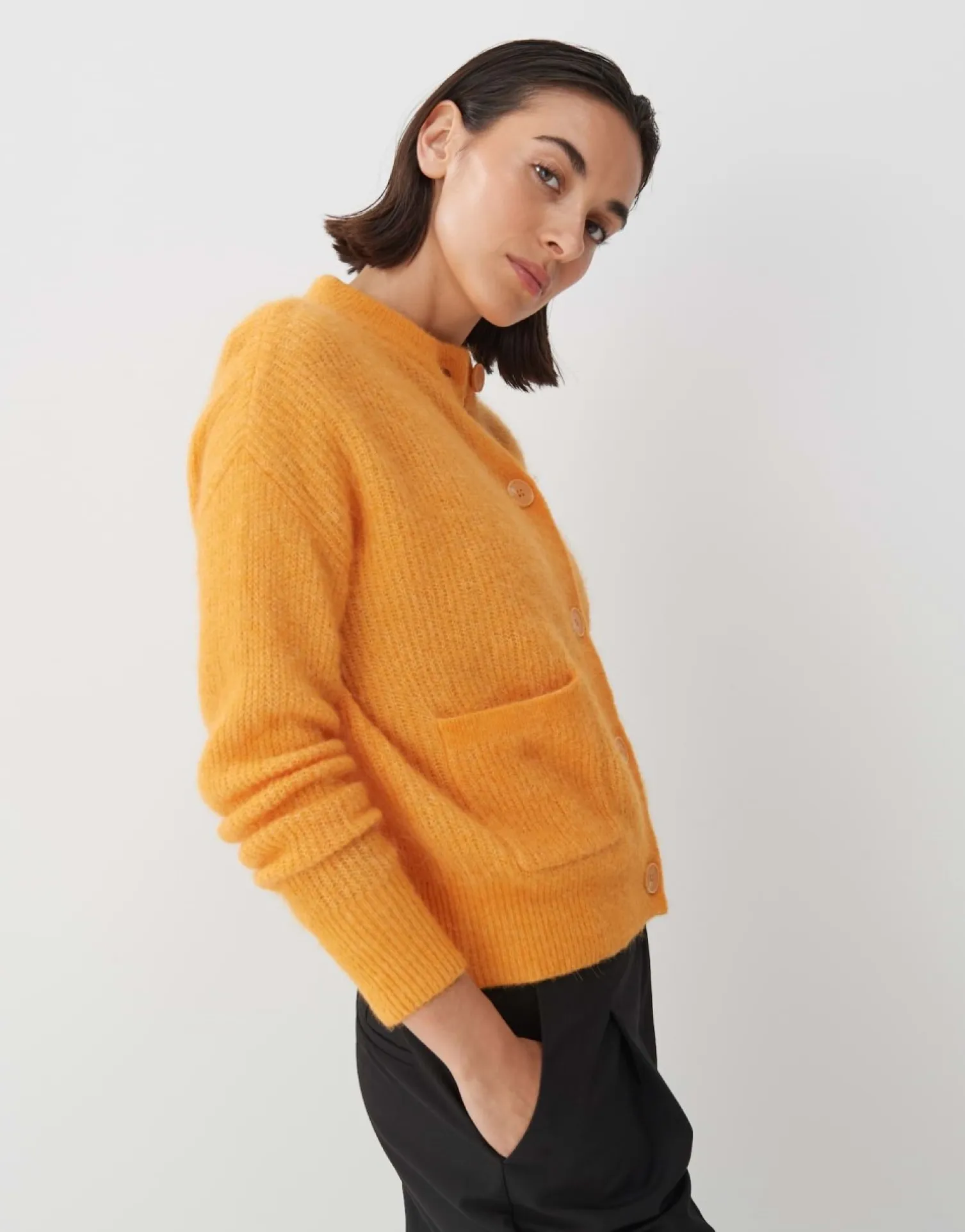 someday Fashion Gebreide Items>Gebreid Vest Tesha Crush Orange