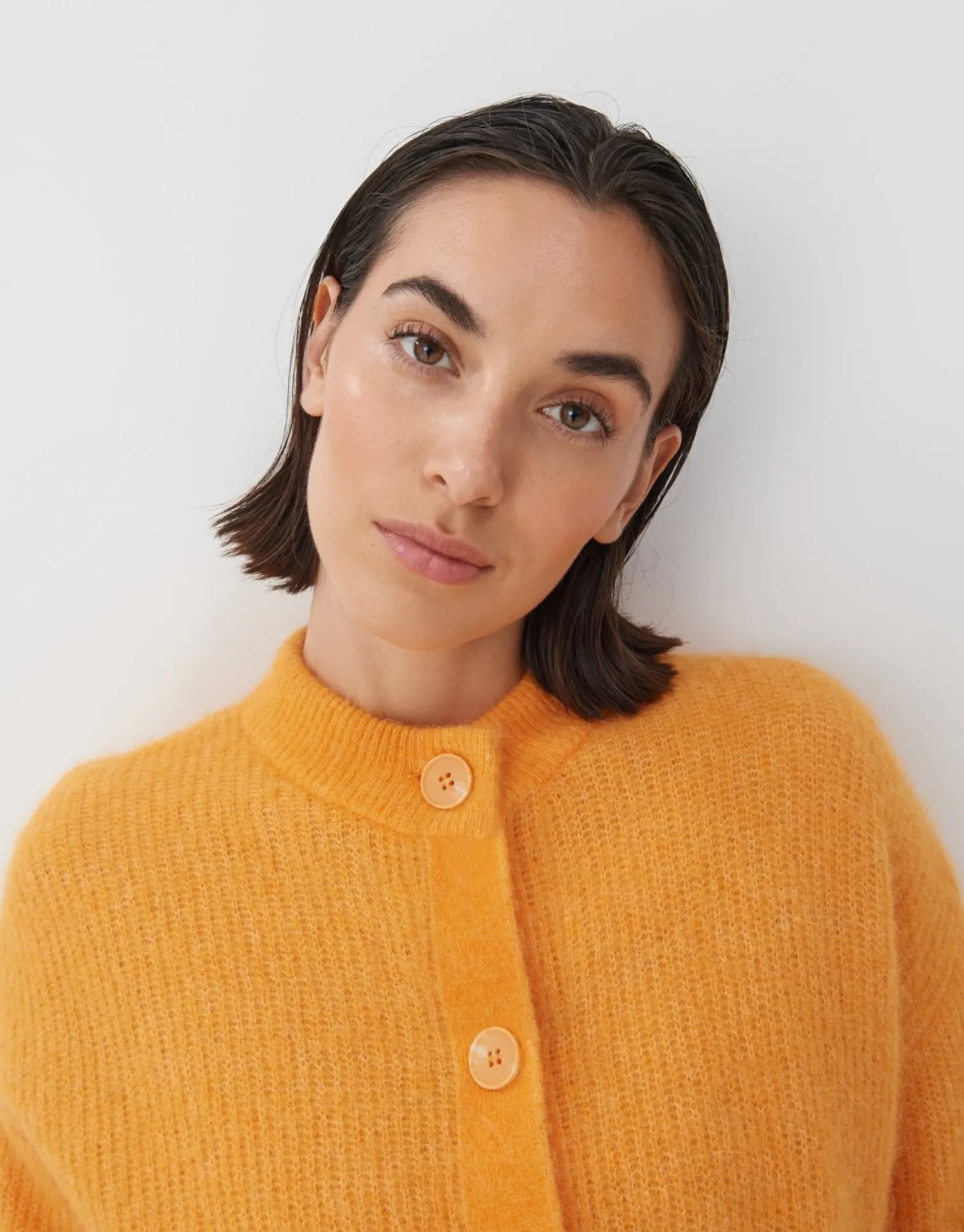 someday Fashion Gebreide Items>Gebreid Vest Tesha Crush Orange