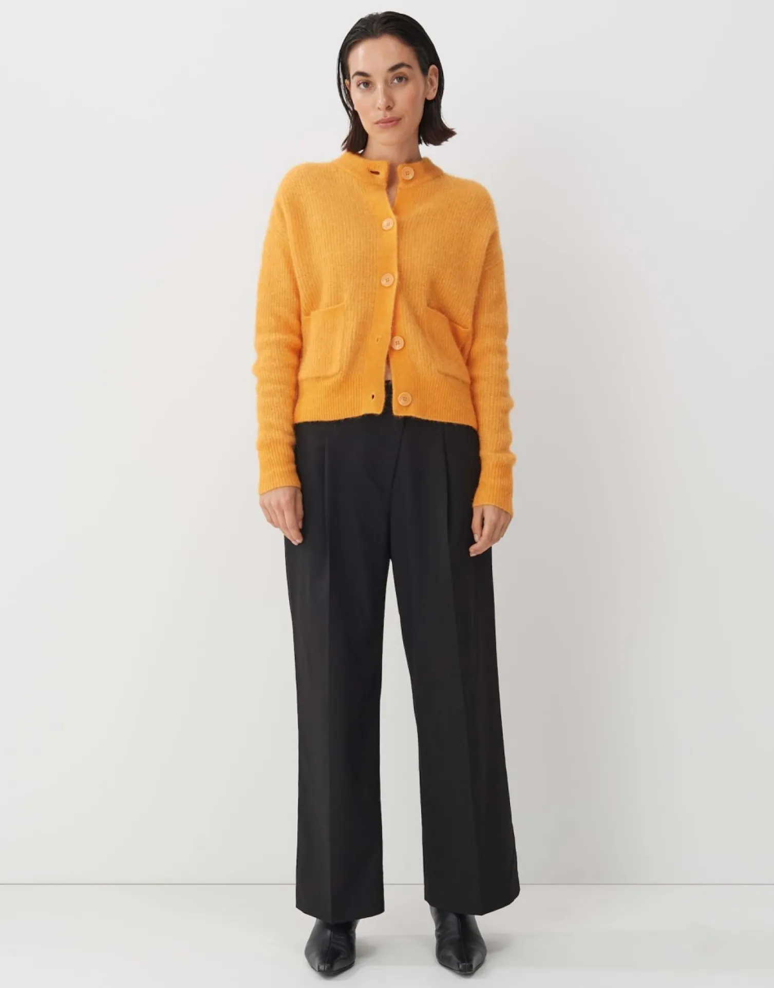 someday Fashion Gebreide Items>Gebreid Vest Tesha Crush Orange