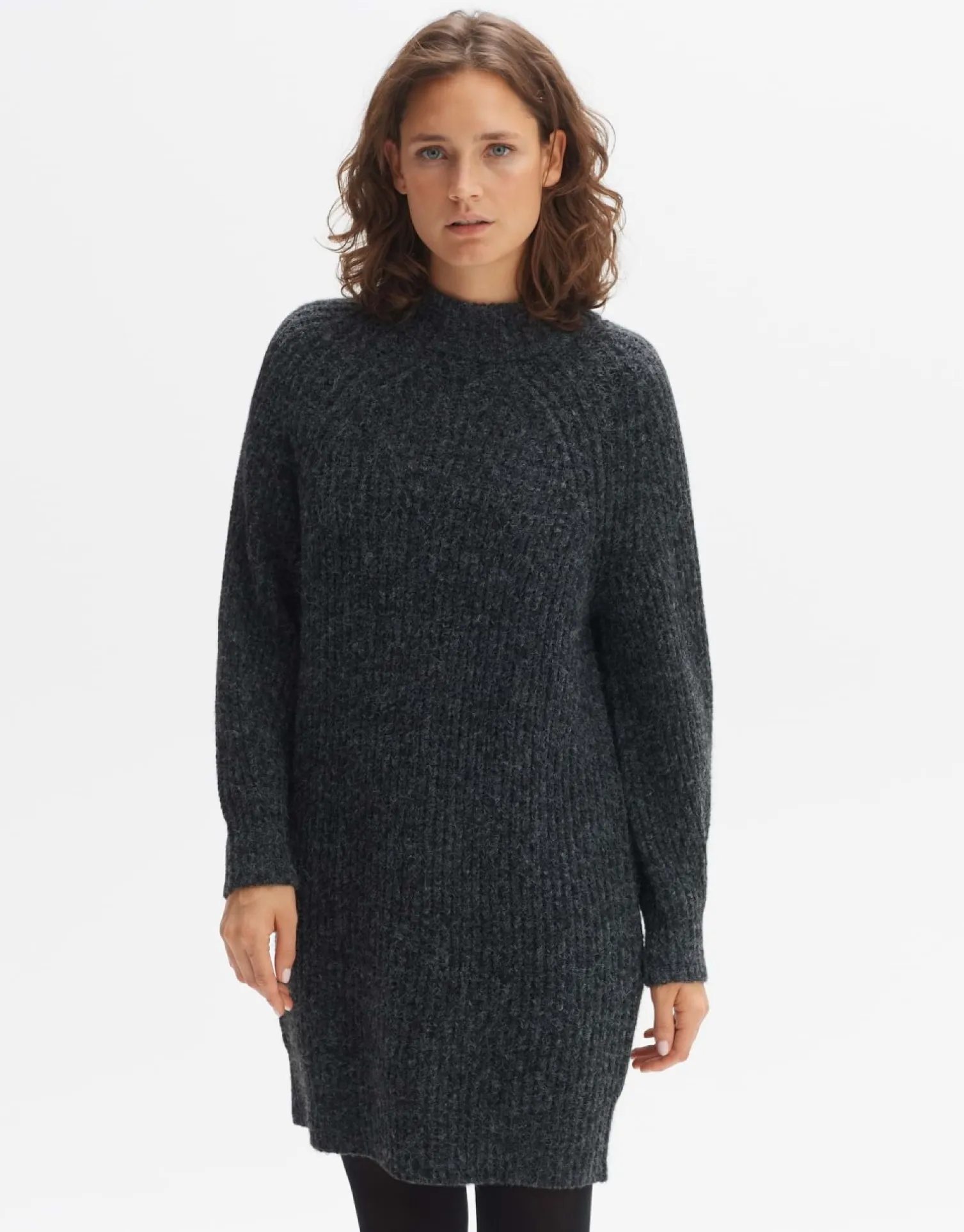 someday Fashion Jurken Rokken>Gebreide Jurk Wetrissi Graphite Glaze