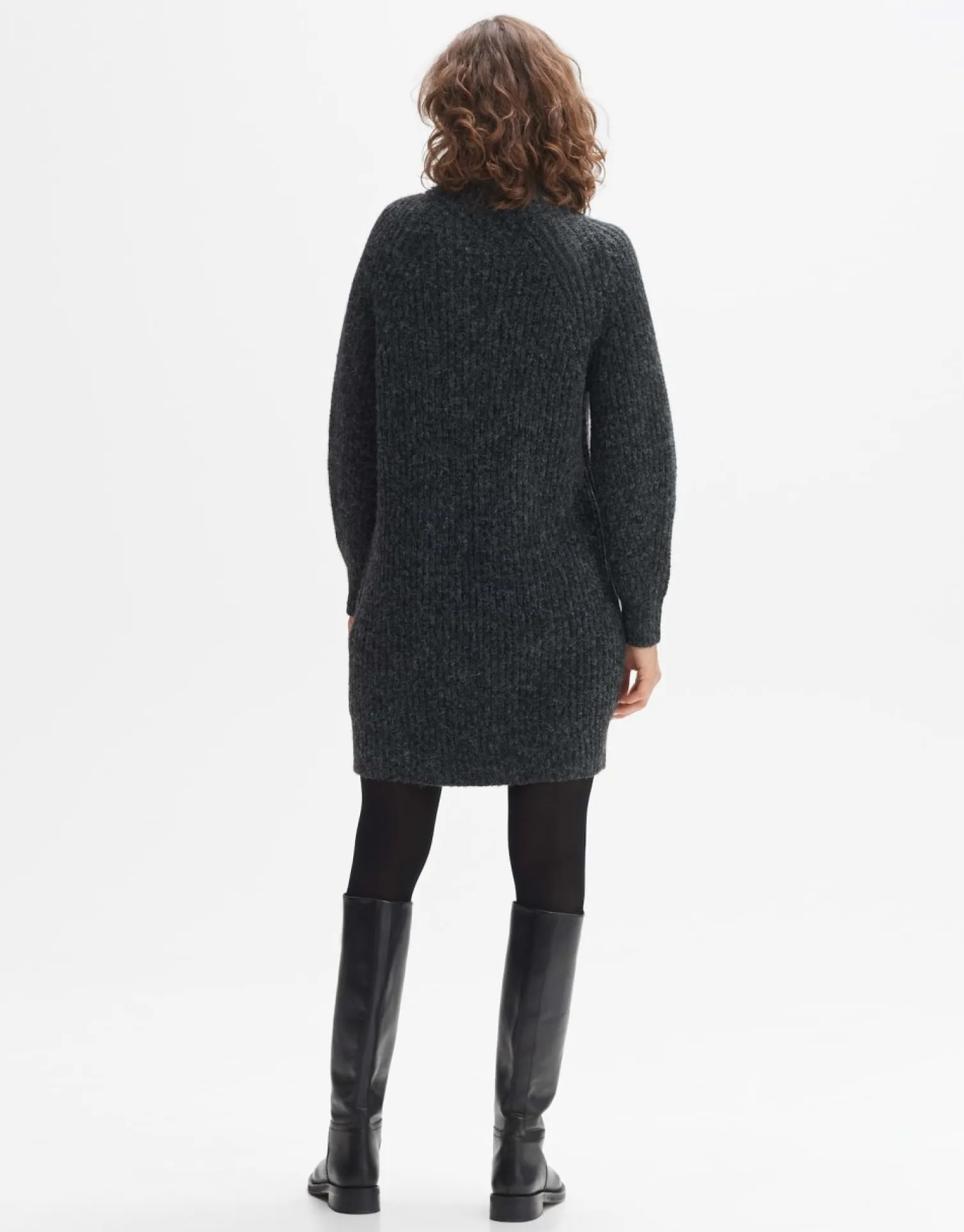 someday Fashion Jurken Rokken>Gebreide Jurk Wetrissi Graphite Glaze