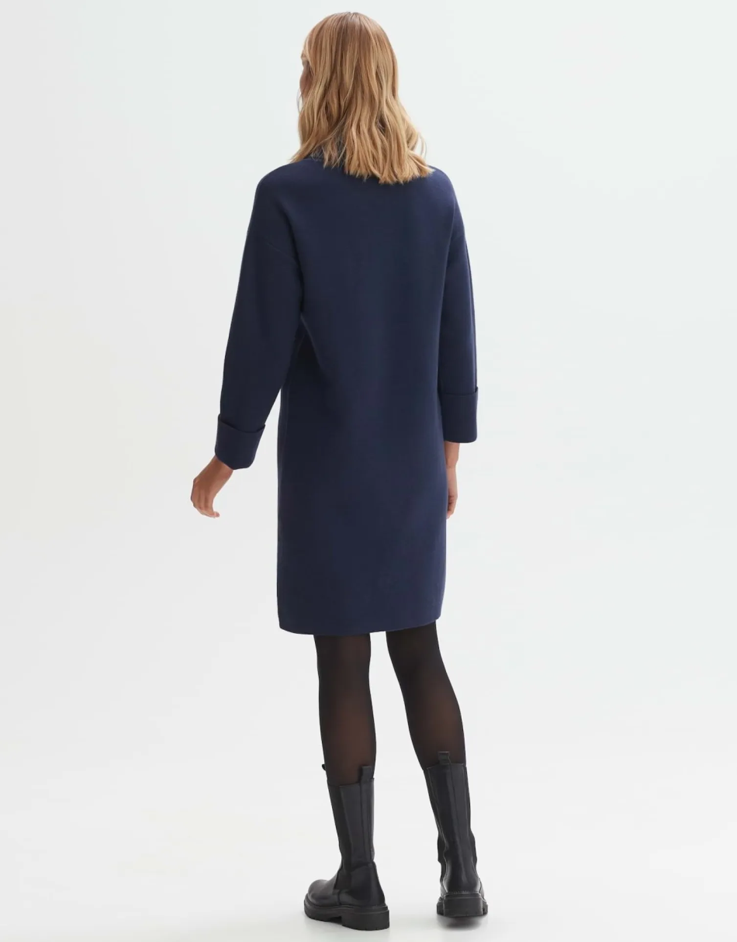 someday Fashion Jurken Rokken>Gebreide Jurk Wipino Coal Blue