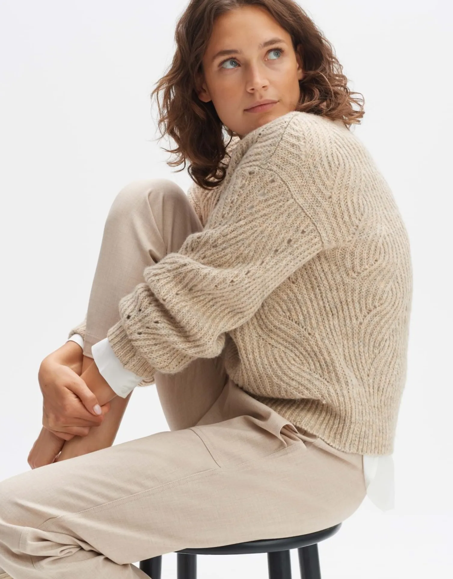 someday Fashion Gebreide Items>Gebreide Trui Pojama Macadamia