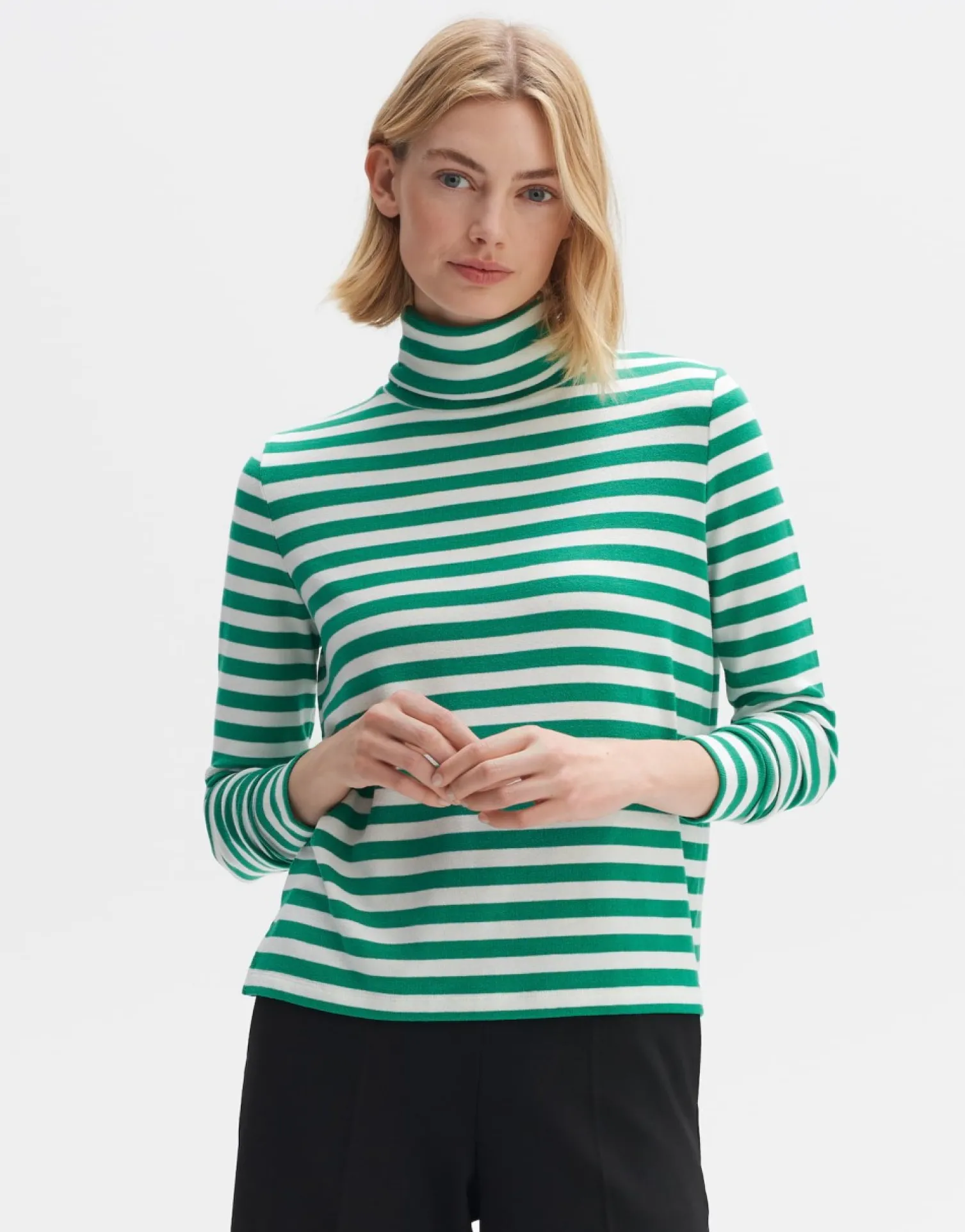someday Fashion Shirts>Gestreept Shirt Suraso Pepper Green