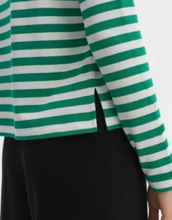 someday Fashion Shirts>Gestreept Shirt Suraso Pepper Green