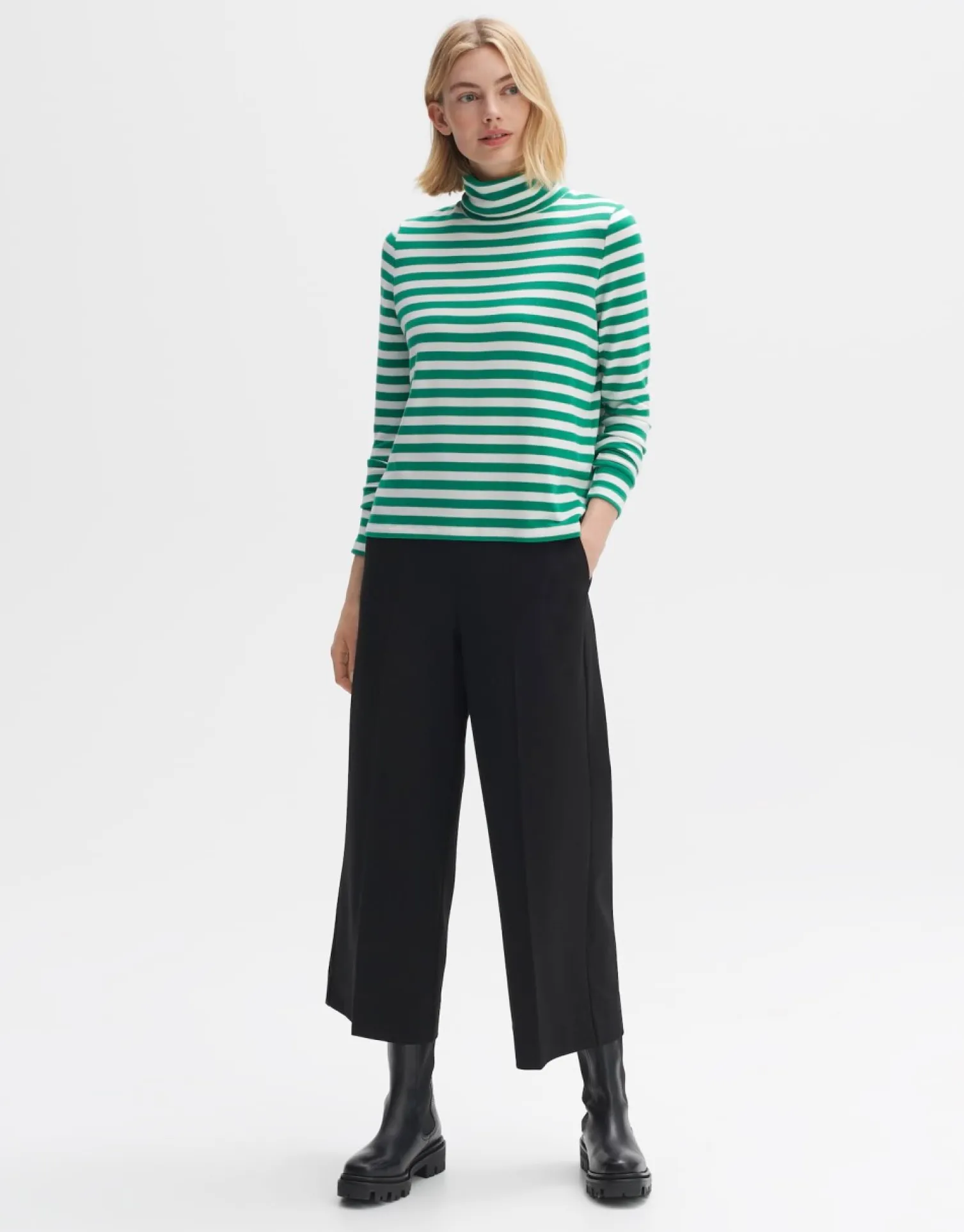 someday Fashion Shirts>Gestreept Shirt Suraso Pepper Green