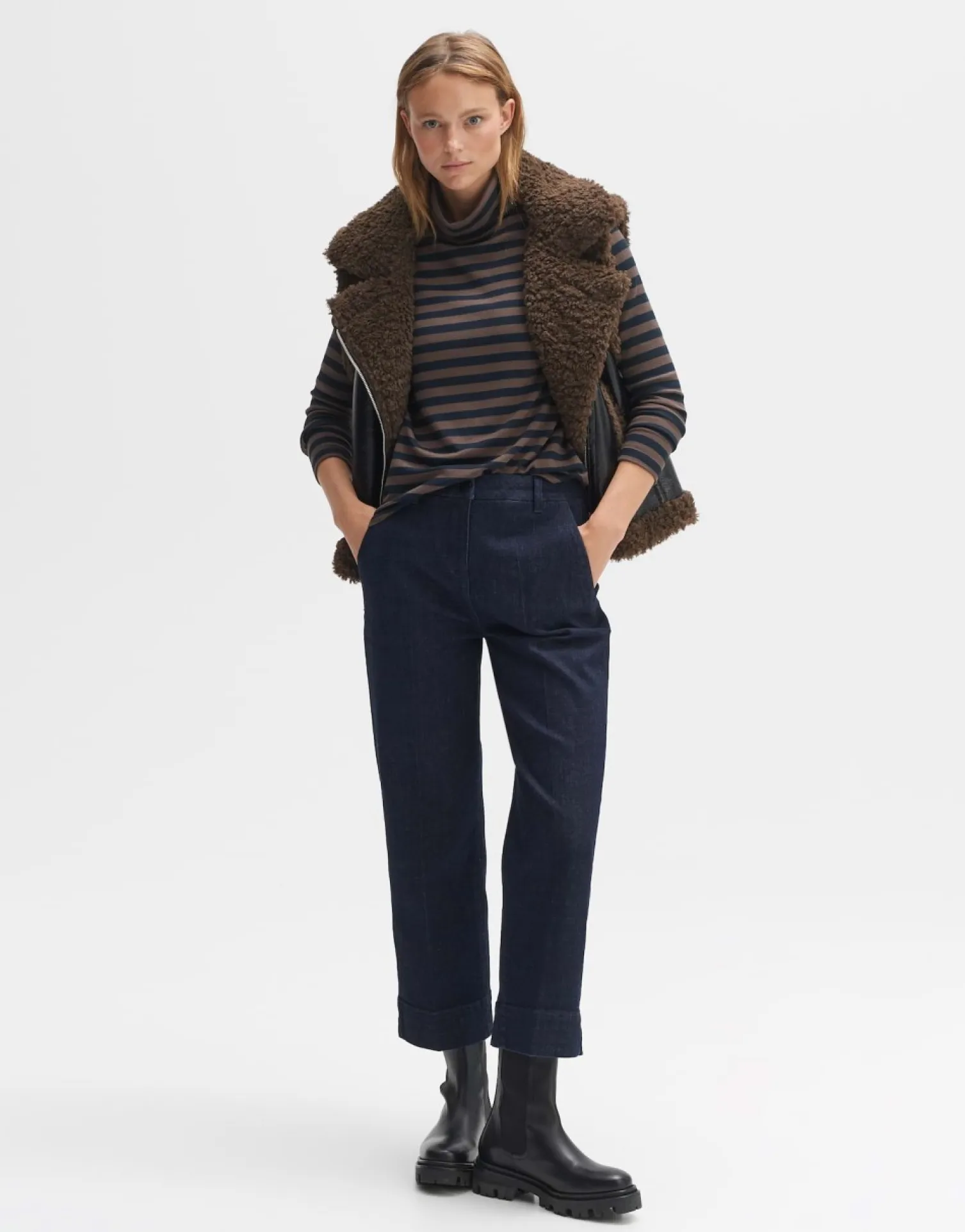 someday Fashion Shirts>Gestreept Shirt Suraso Coal Blue