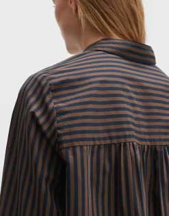 someday Fashion Blouses>Gestreepte Blouse Fanida Coal Blue