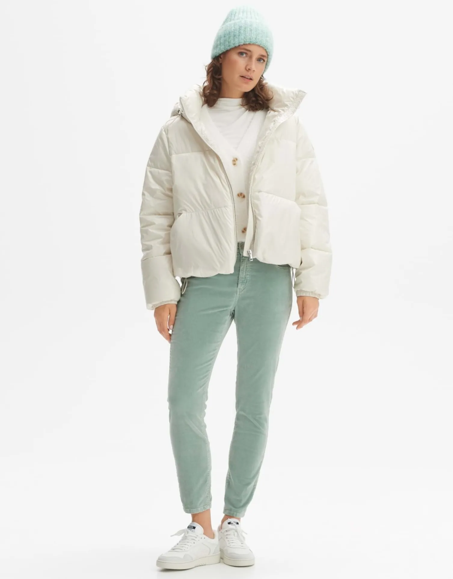 someday Fashion Outdoor>Gewatteerd Jas Hamuro Milk