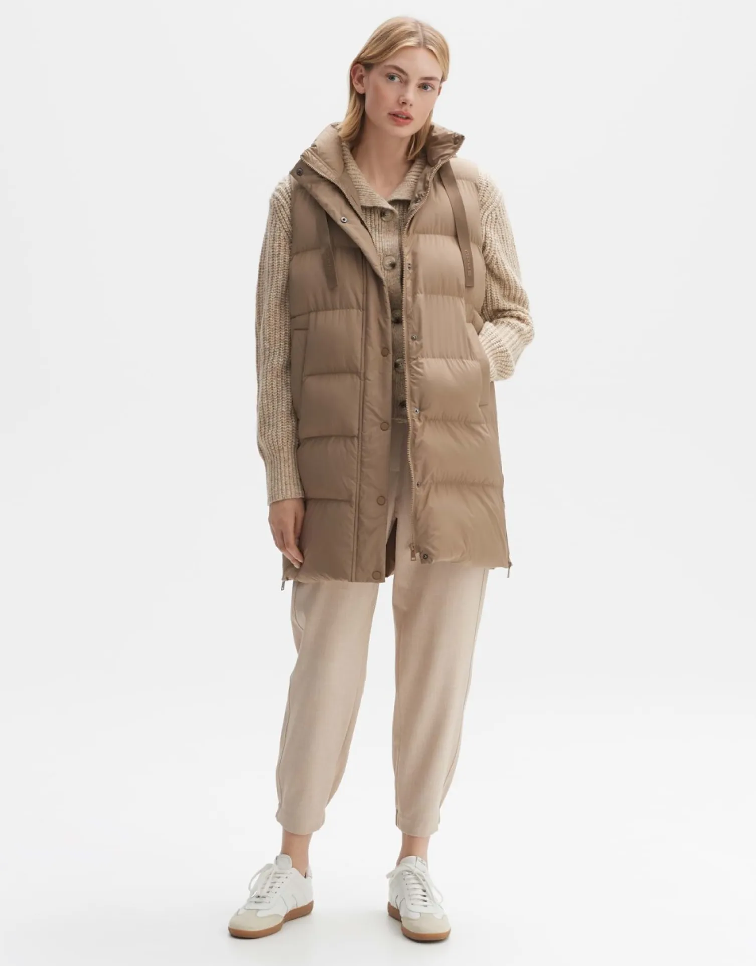 someday Fashion Blazer Vesten>Gewatteerde Bodywarmer Wafina Nutmeg