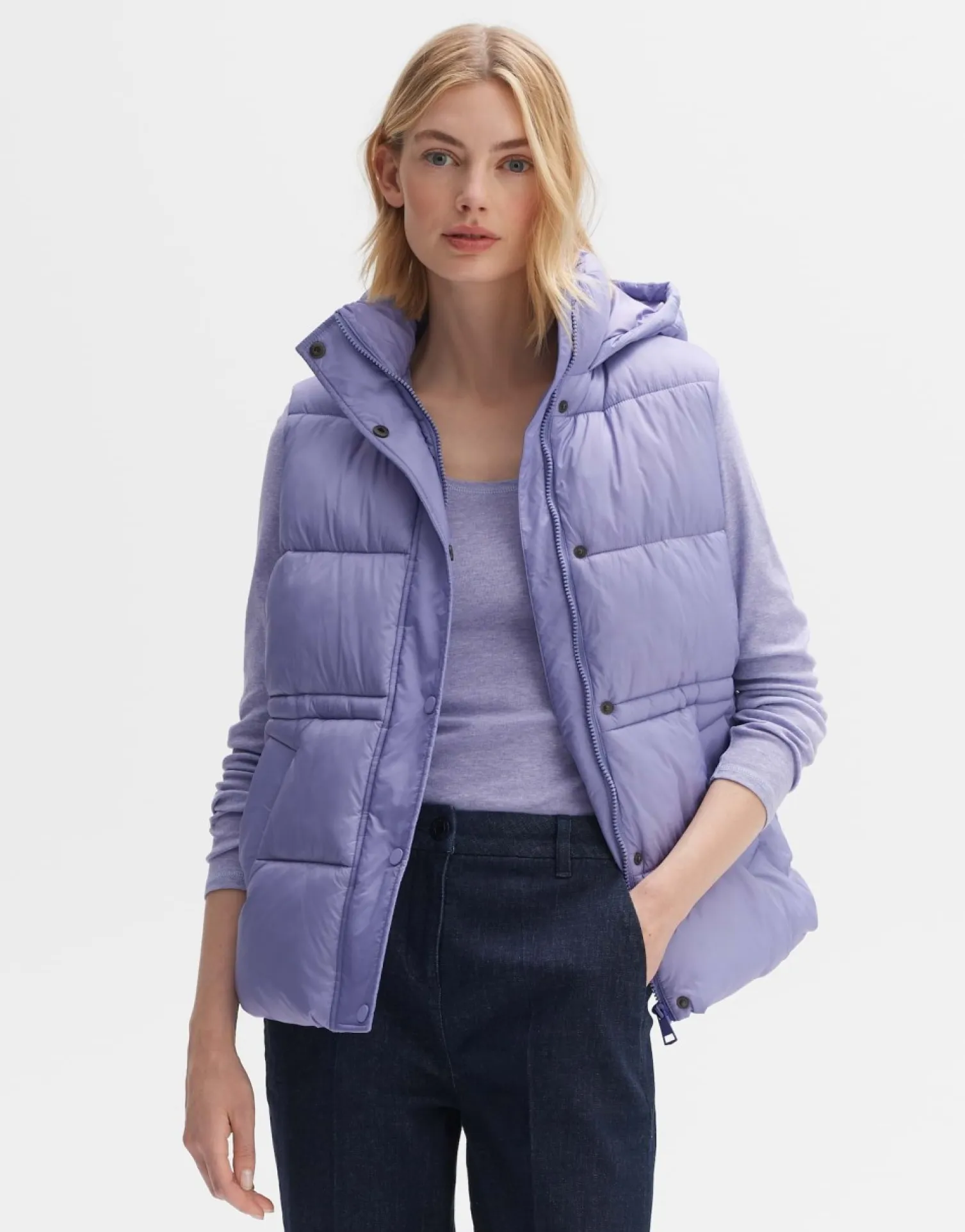 someday Fashion Blazer Vesten>Gewatteerde Bodywarmer Winne Soft Viola
