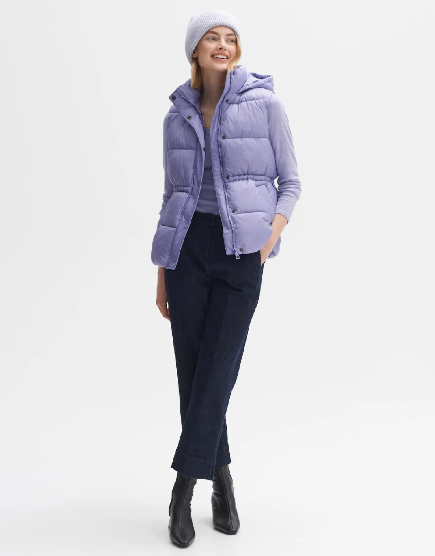 someday Fashion Blazer Vesten>Gewatteerde Bodywarmer Winne Soft Viola