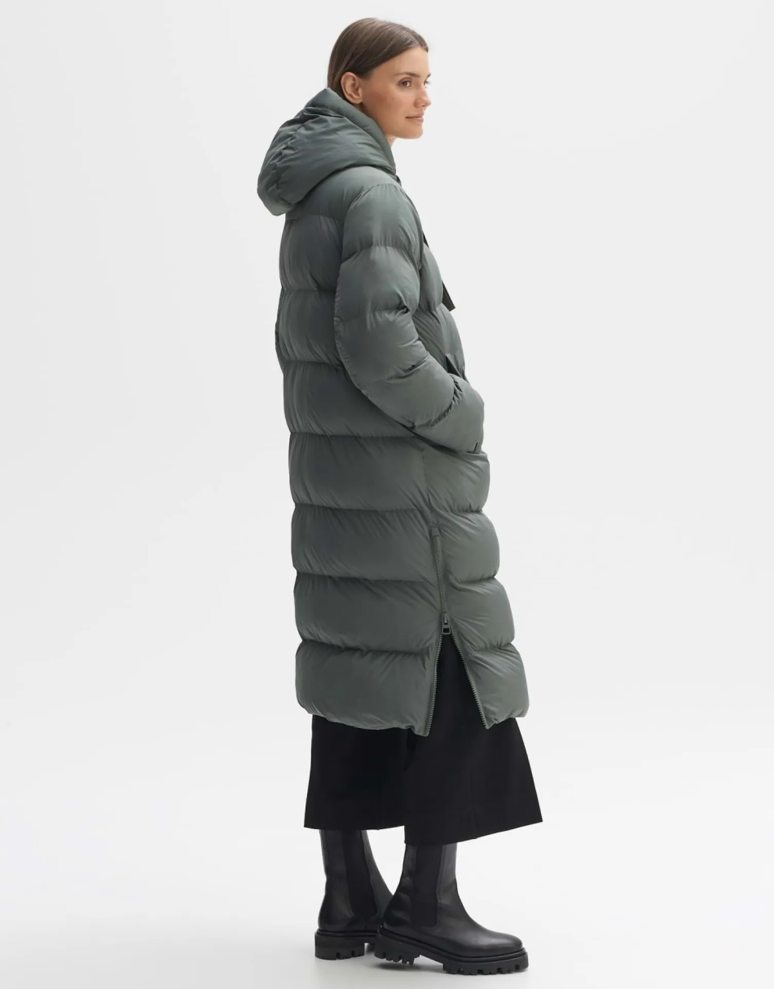 someday Fashion Outdoor>Gewatteerde Mantel Habine Dark Sage