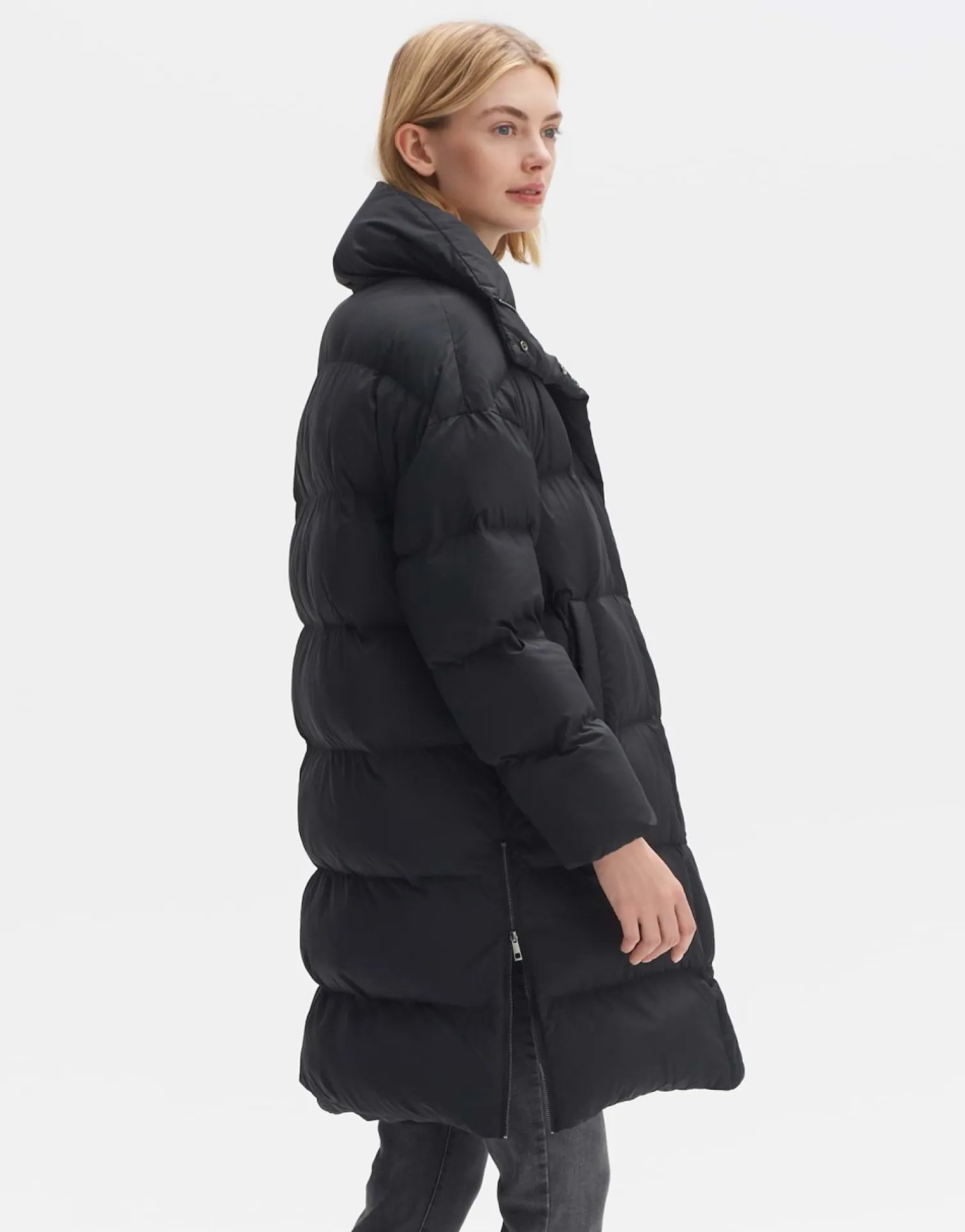 someday Fashion Outdoor>Gewatteerde Mantel Hileni Black