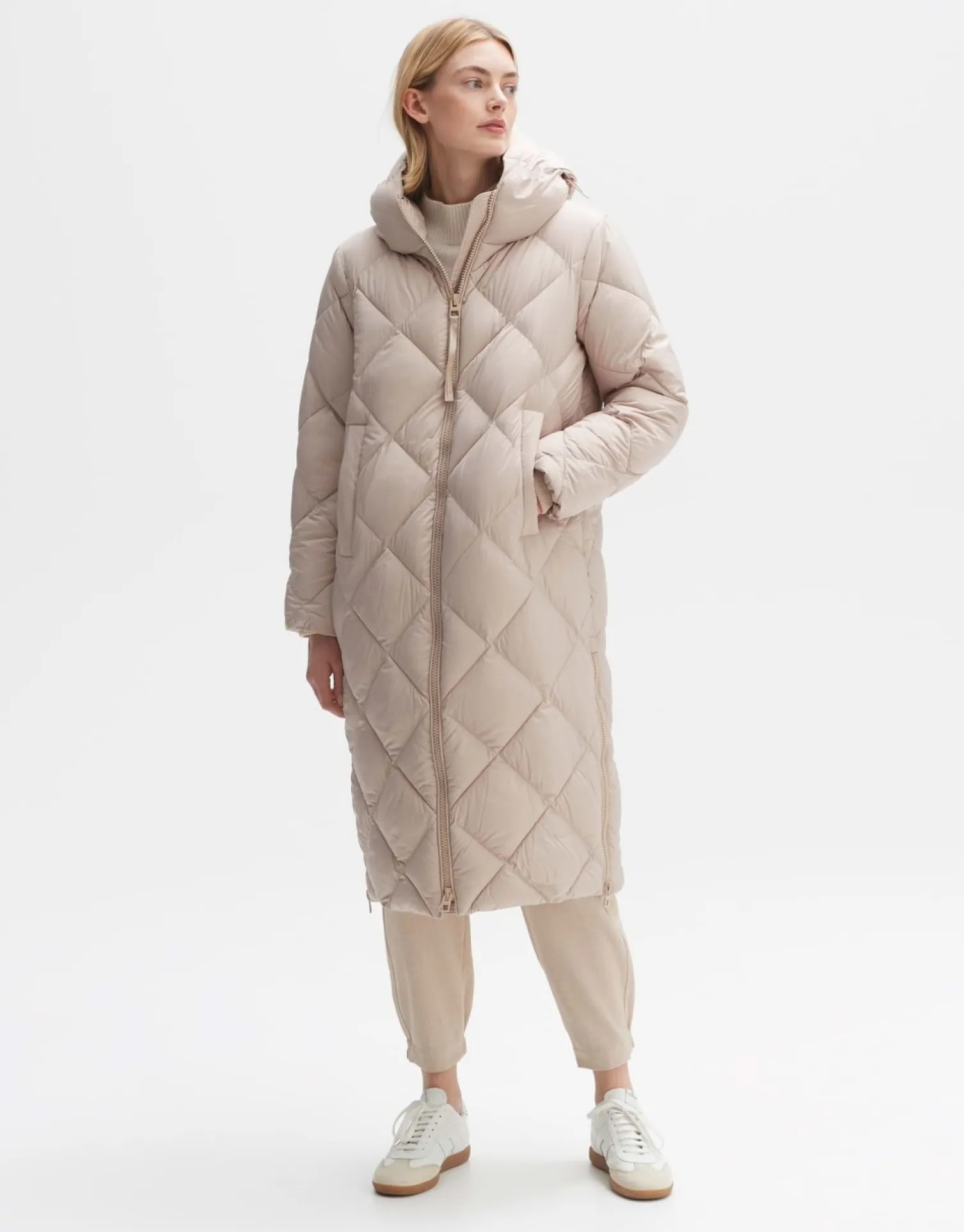 someday Fashion Outdoor>Gewatteerde Mantel Hubine Macadamia