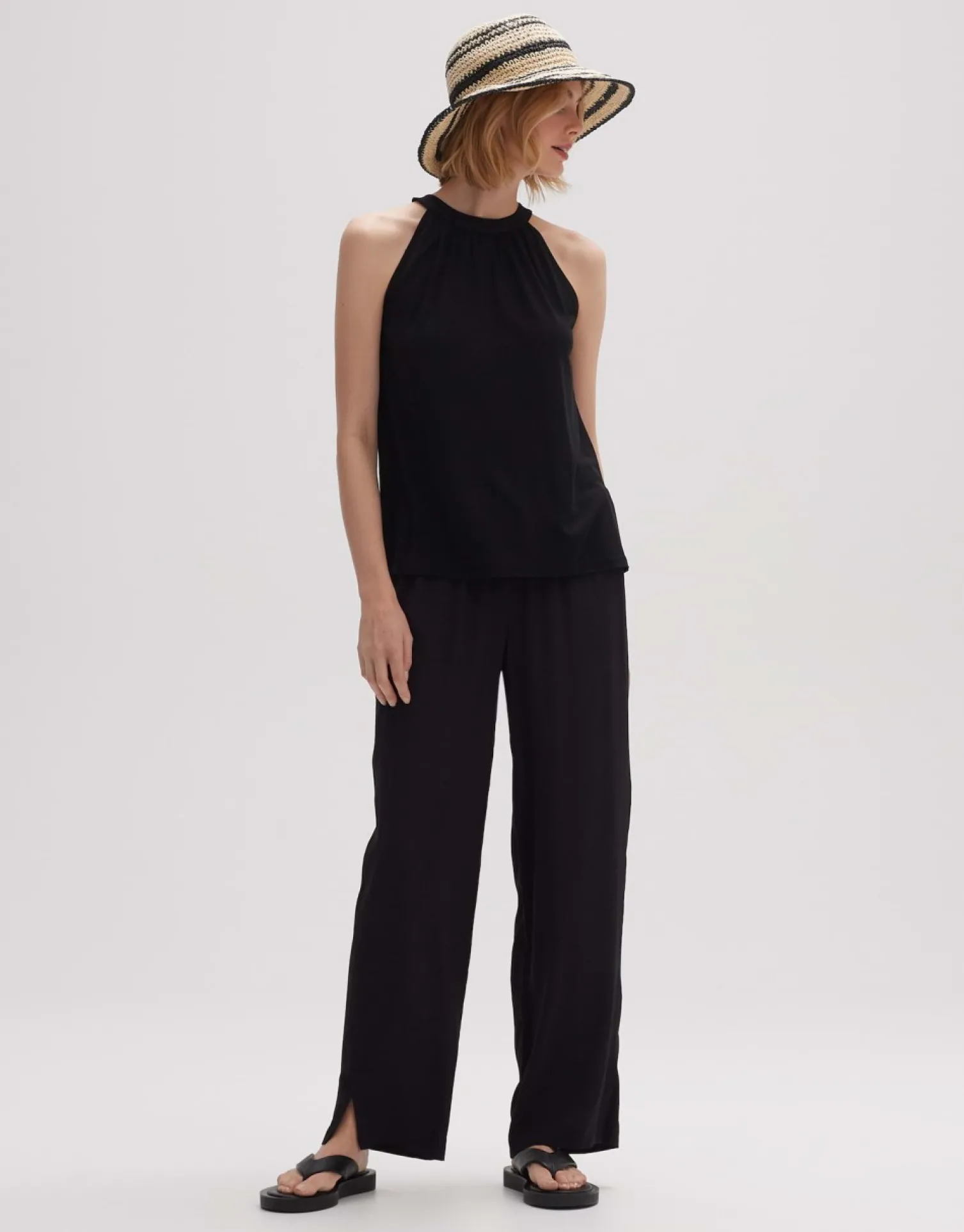 someday Fashion Shirts>Haltertop Imoro Black