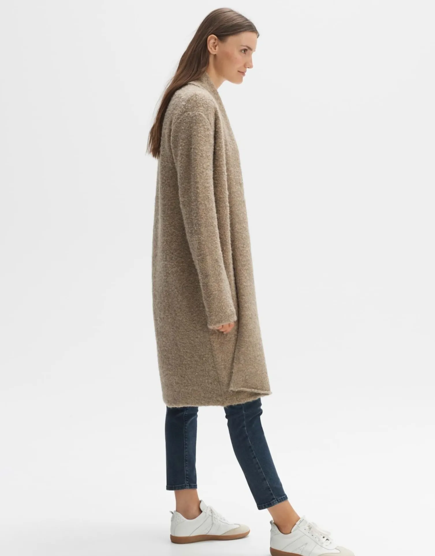 someday Fashion Gebreide Items>Lang Vest Dastina Macadamia