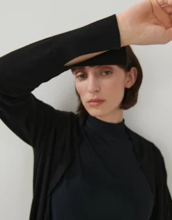 someday Fashion Gebreide Items>Lang Vest Talmara Black