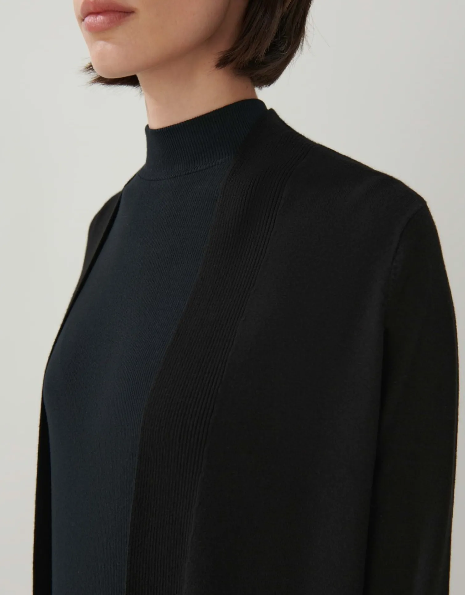 someday Fashion Gebreide Items>Lang Vest Talmara Black