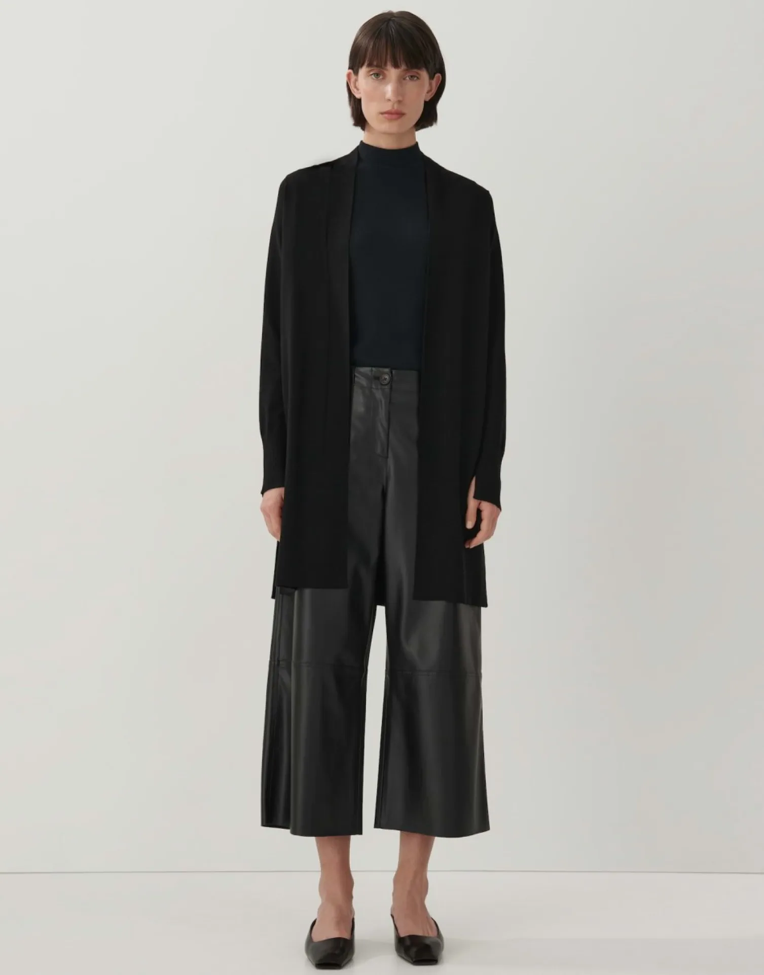 someday Fashion Gebreide Items>Lang Vest Talmara Black