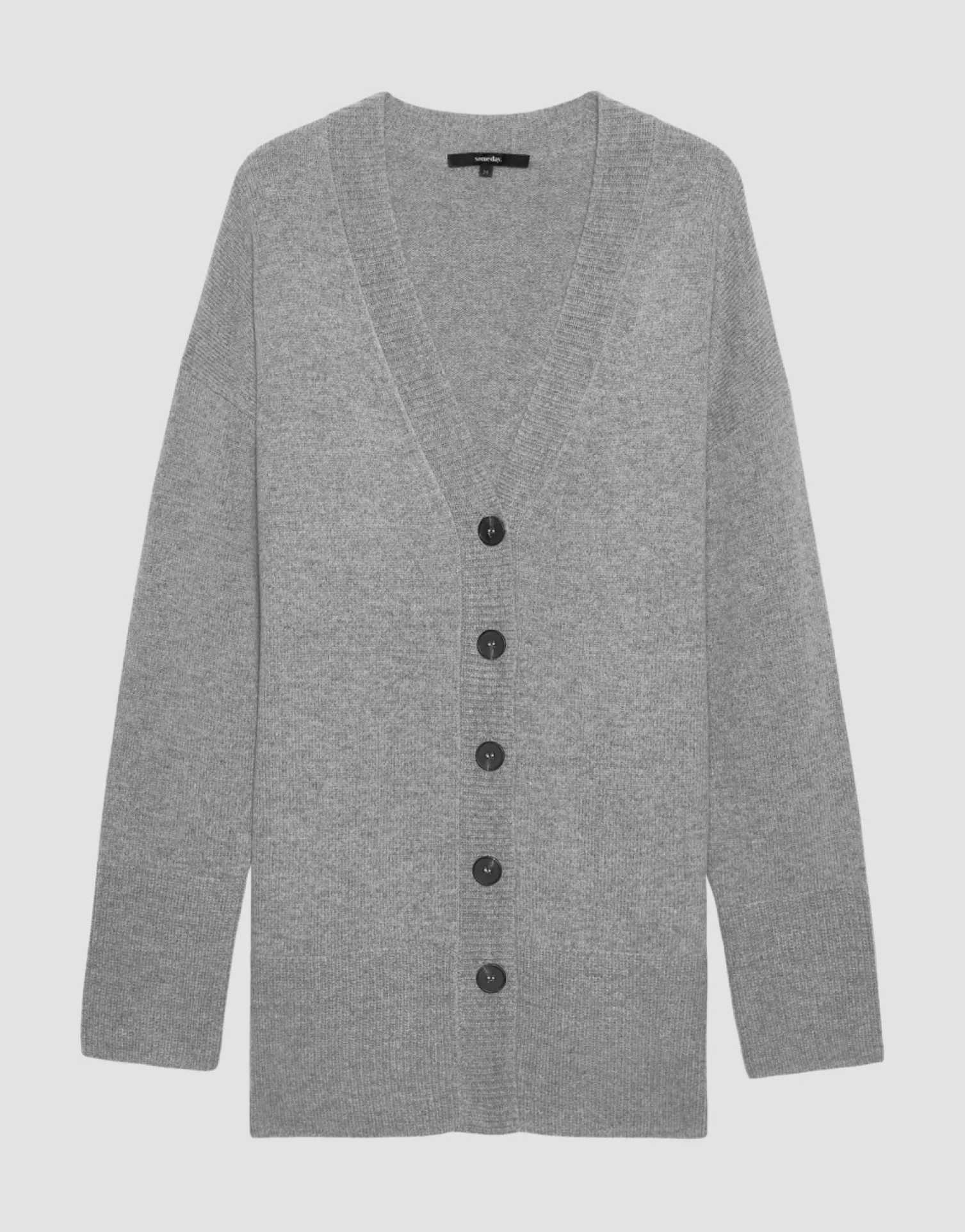 someday Fashion Gebreide Items>Lang Vest Tilisa Good Grey