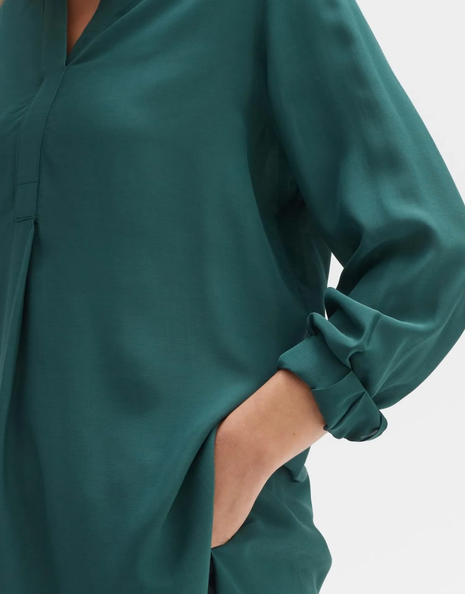 someday Fashion Blouses>Lange Blouse Facura Deep Teal