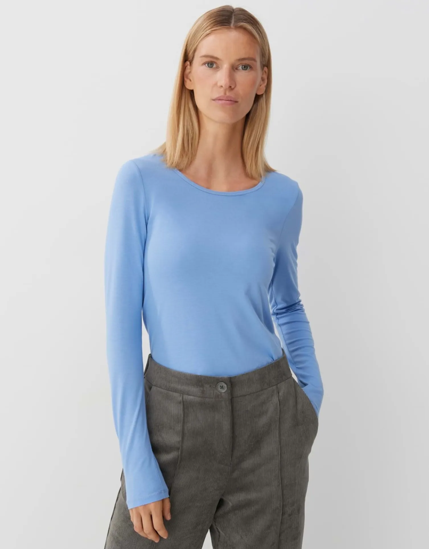 someday Fashion Shirts>Longsleeve Kalia Balance Blue