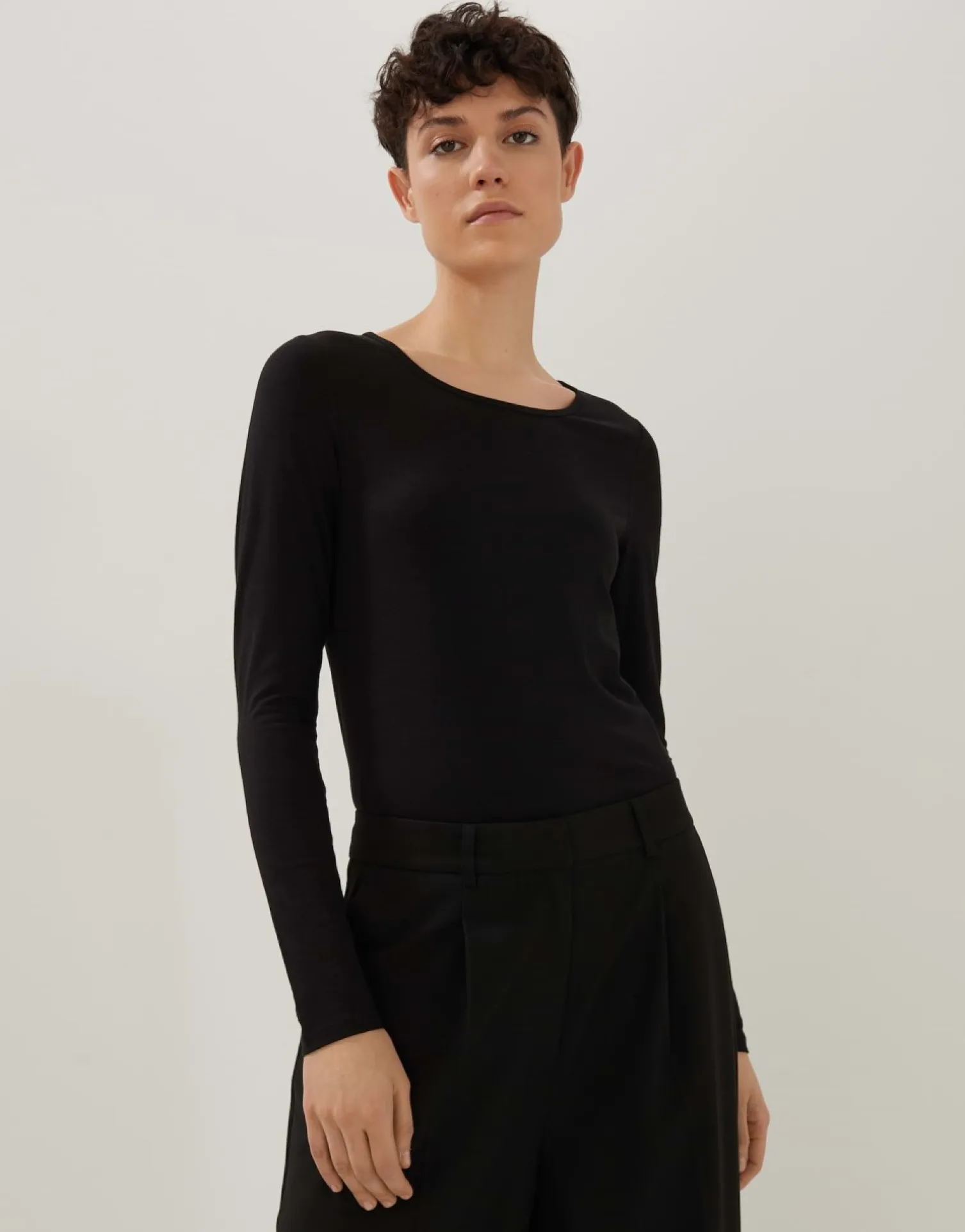someday Fashion Shirts>Longsleeve Kalia Black