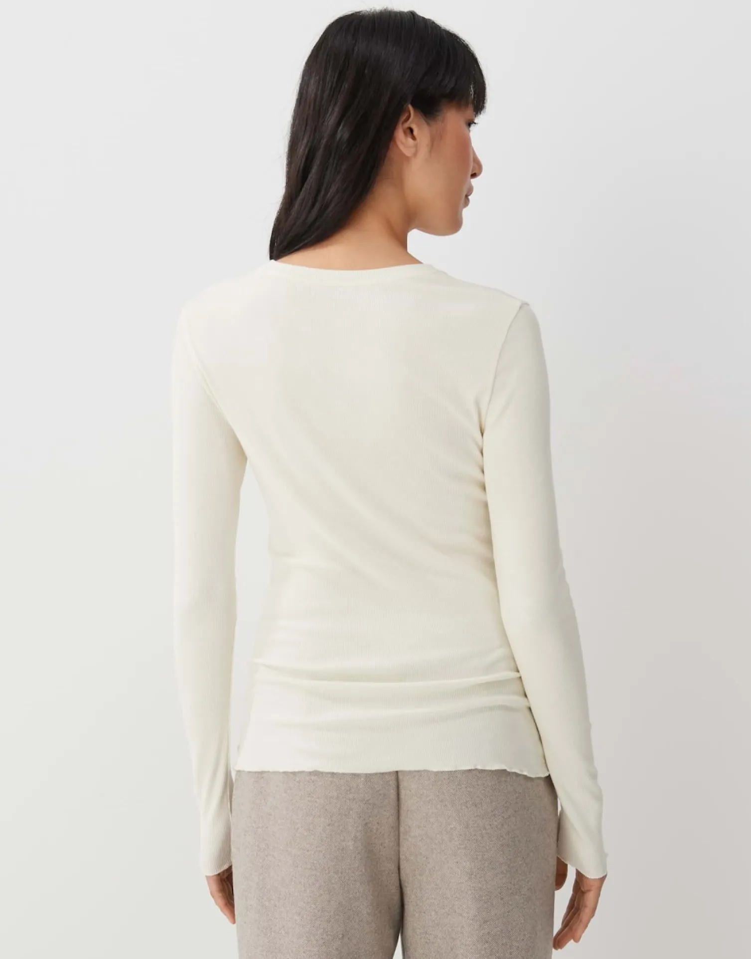 someday Fashion Shirts>Longsleeve Kevy Soft Cream