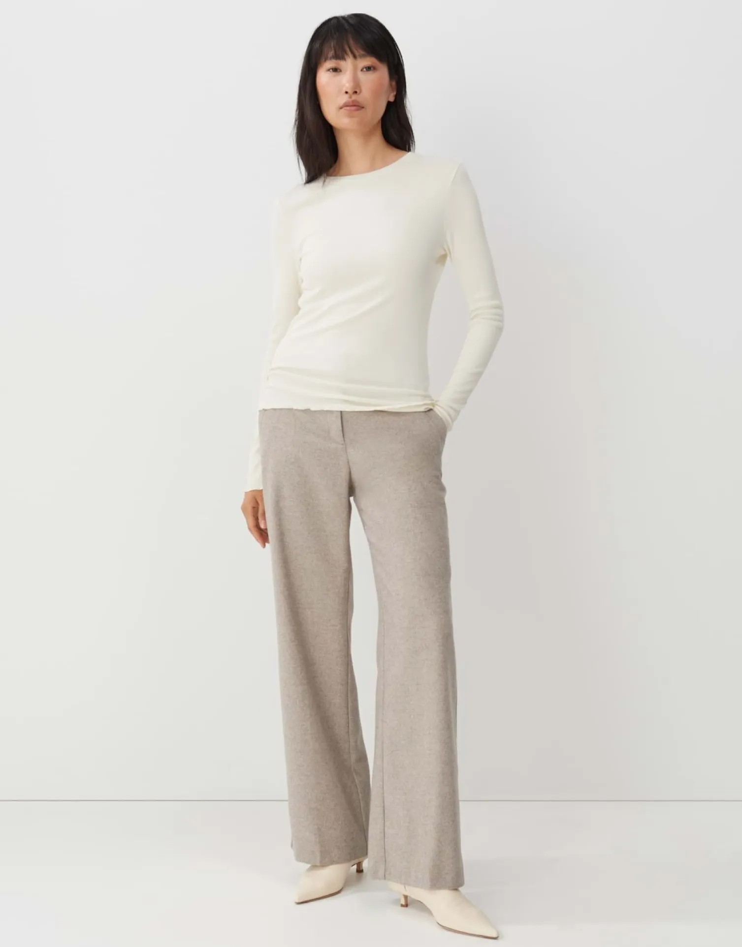 someday Fashion Shirts>Longsleeve Kevy Soft Cream