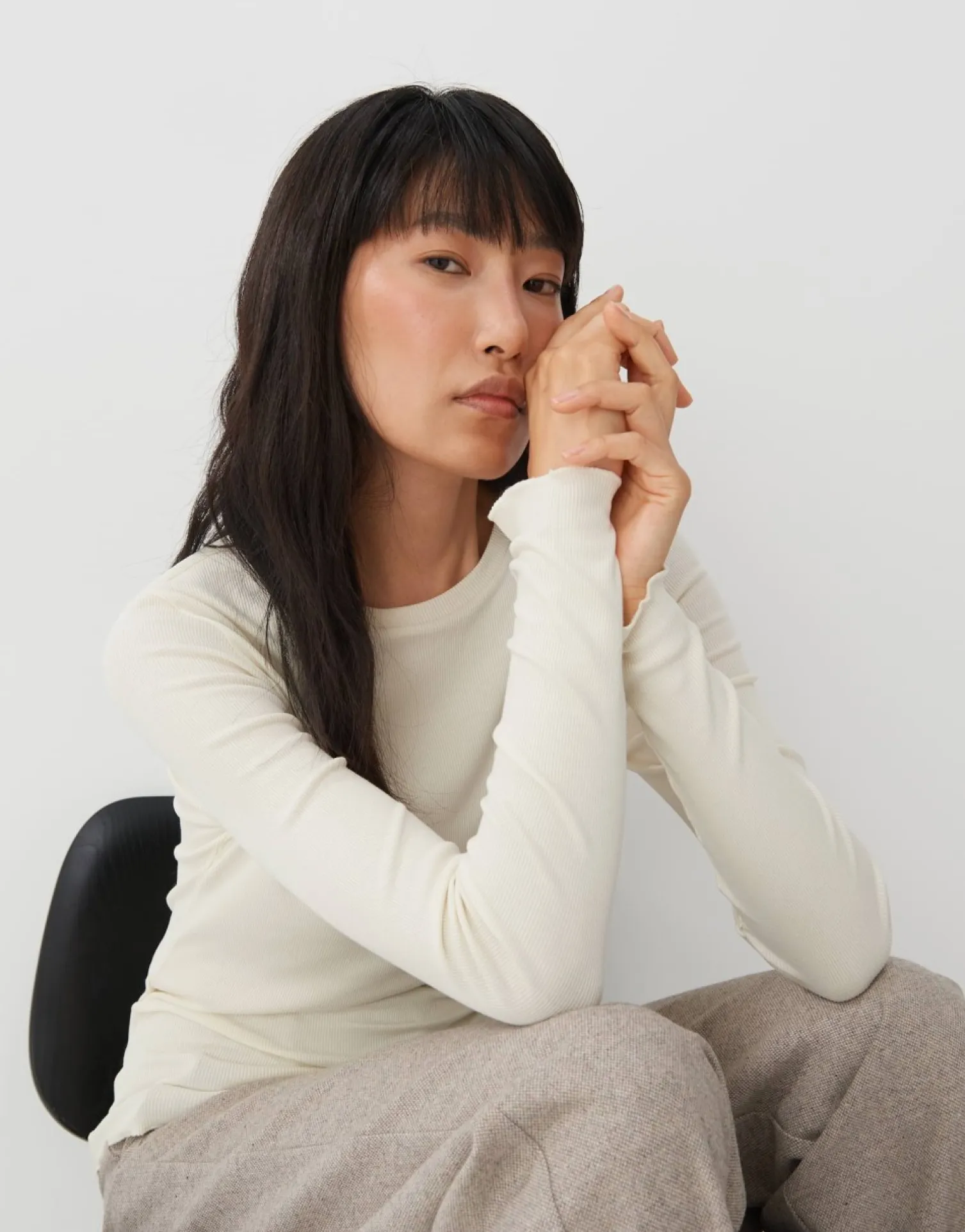 someday Fashion Shirts>Longsleeve Kevy Soft Cream