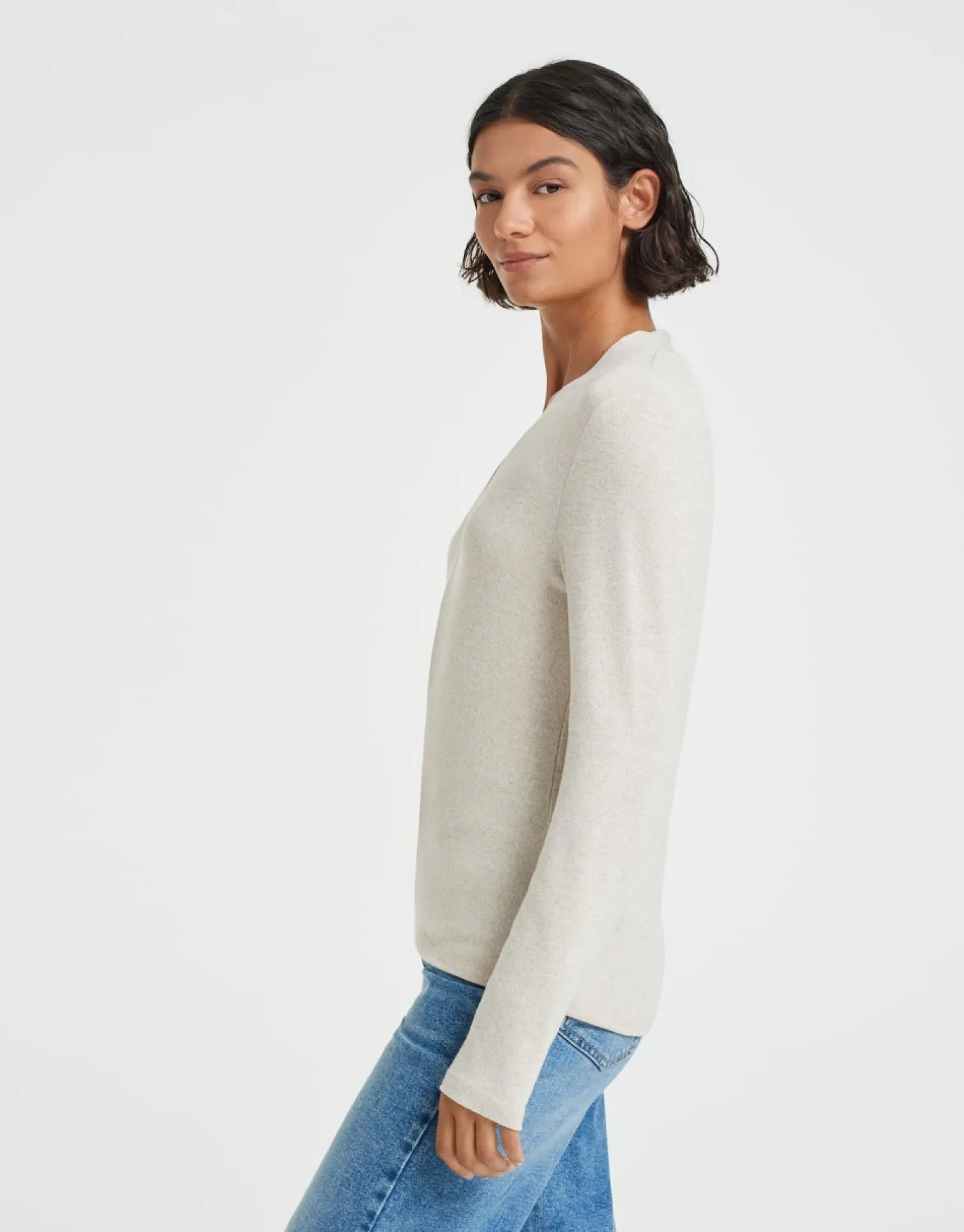 someday Fashion Shirts>Longsleeve Sabera Macadamia