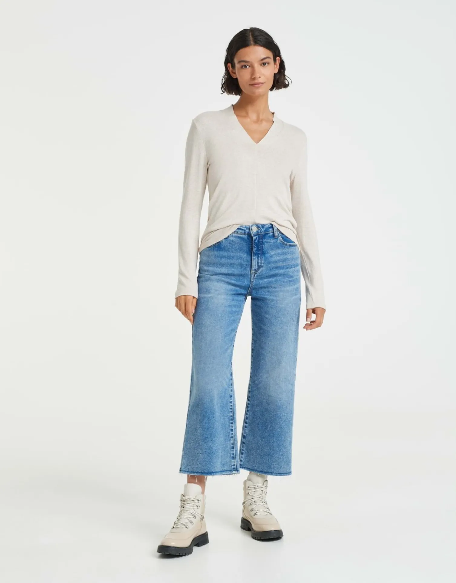 someday Fashion Shirts>Longsleeve Sabera Macadamia