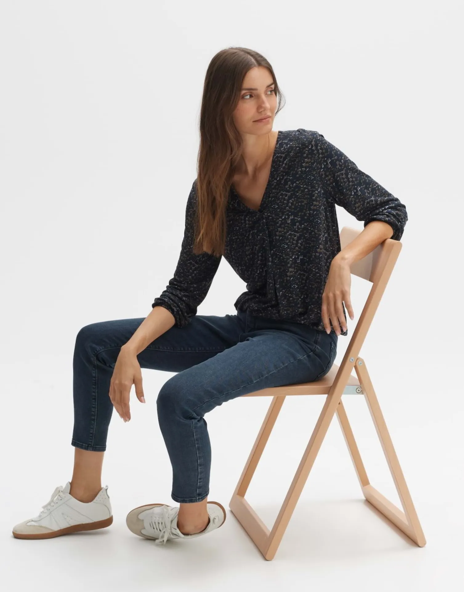 someday Fashion Shirts>Longsleeve Sannah Splendid Coal Blue