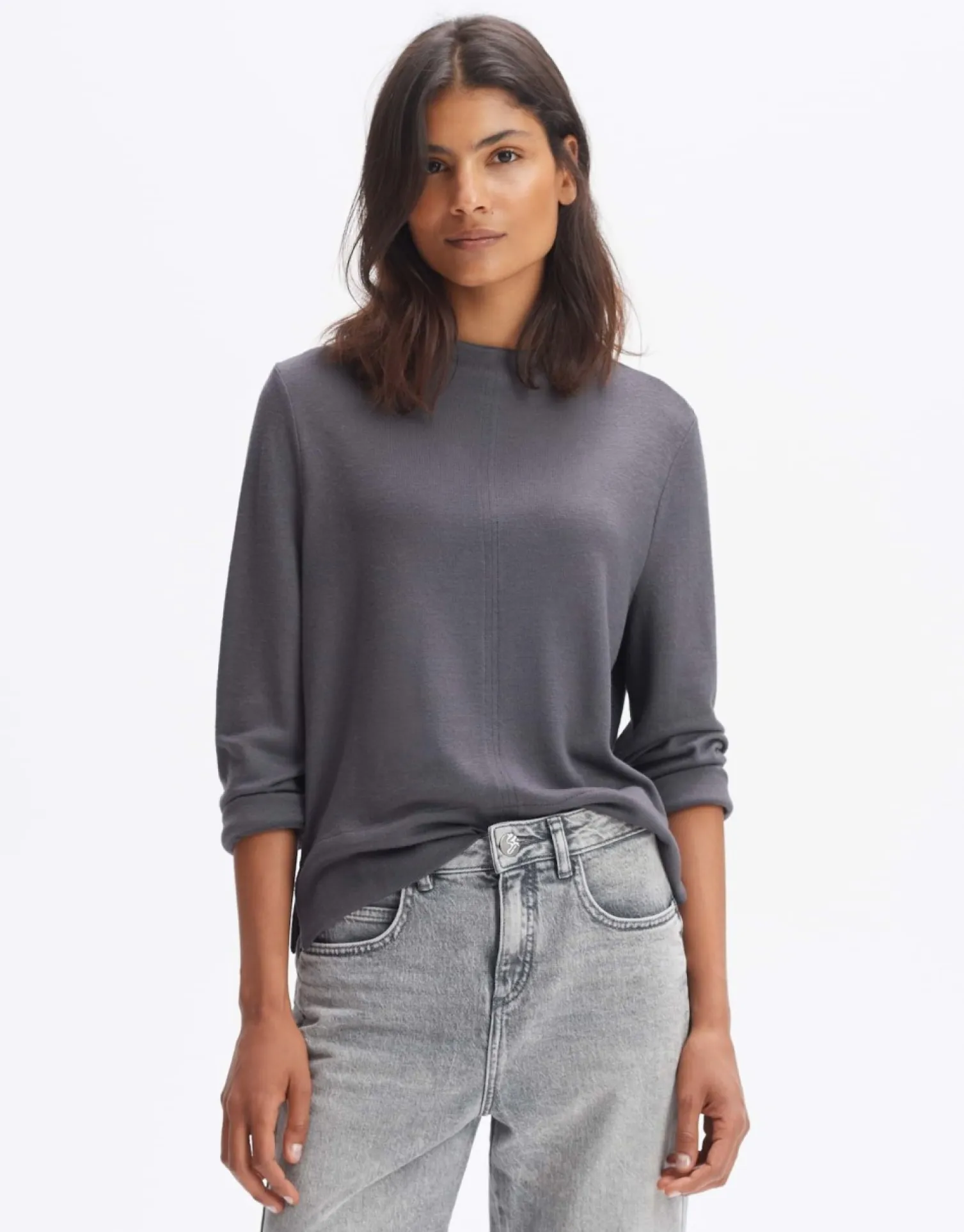 someday Fashion Shirts>Longsleeve Sergina Graphite Glaze