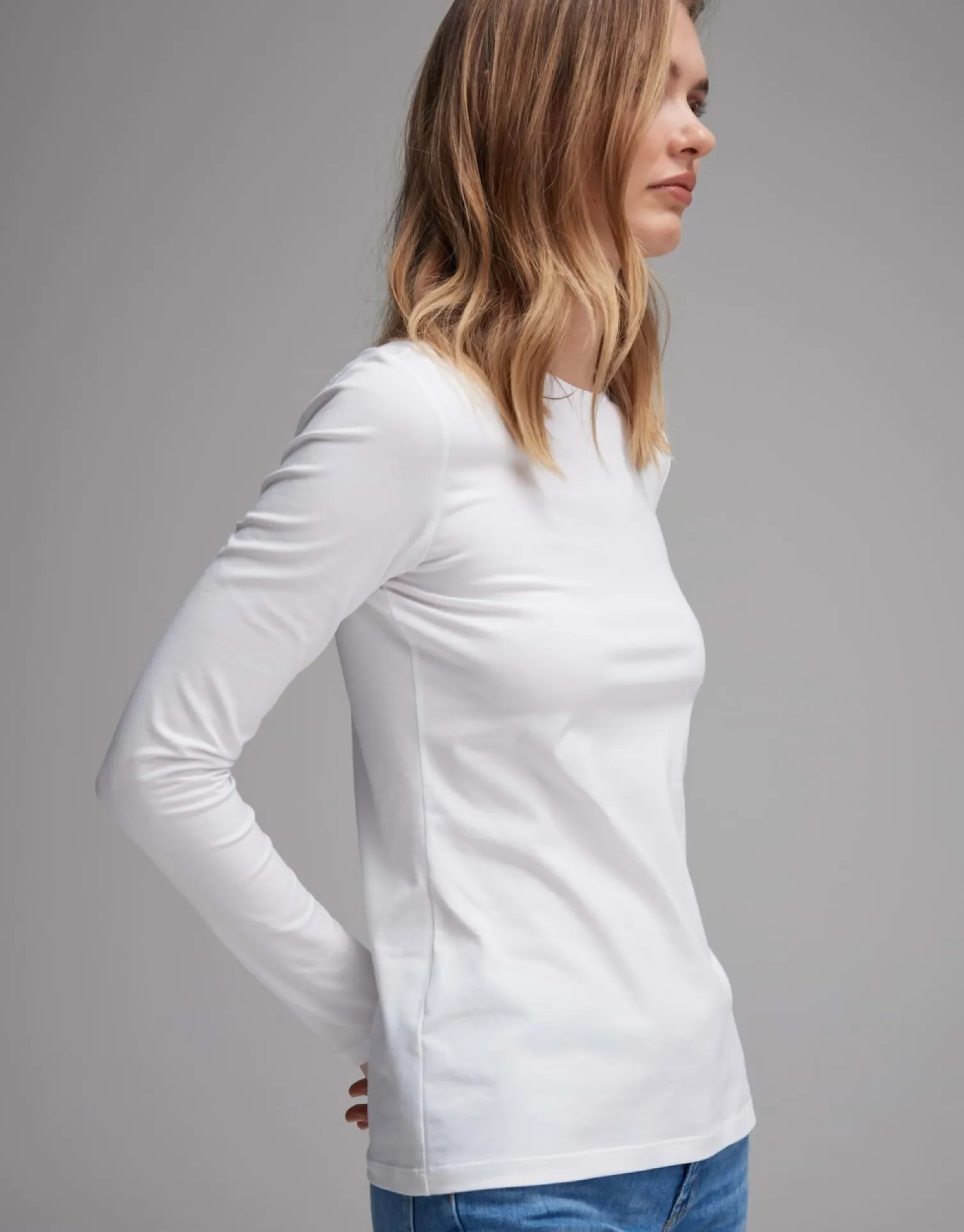 someday Fashion Shirts>Longsleeve Smilla White