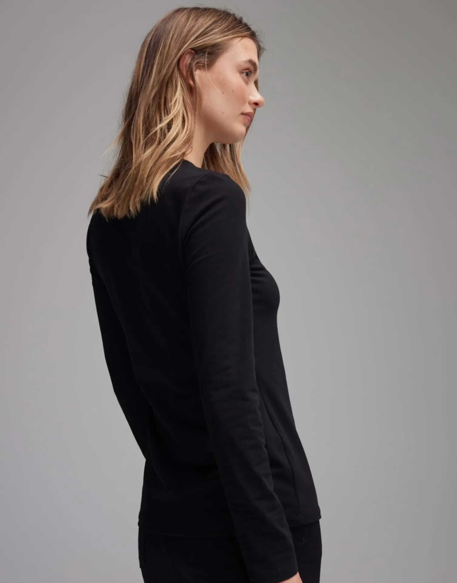 someday Fashion Shirts>Longsleeve Smilla Black